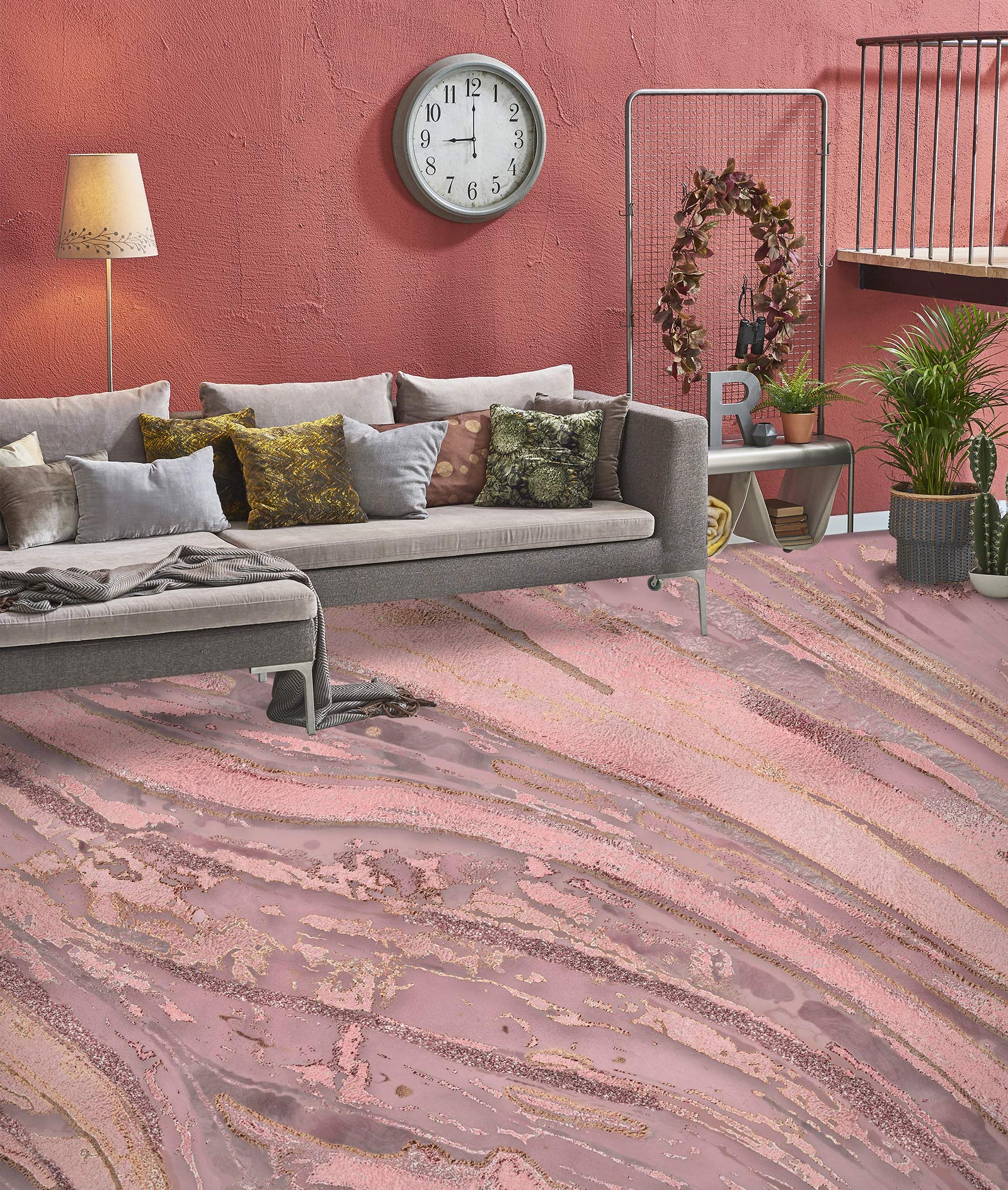 3D Pink Texture 102130 Andrea Haase Floor Mural