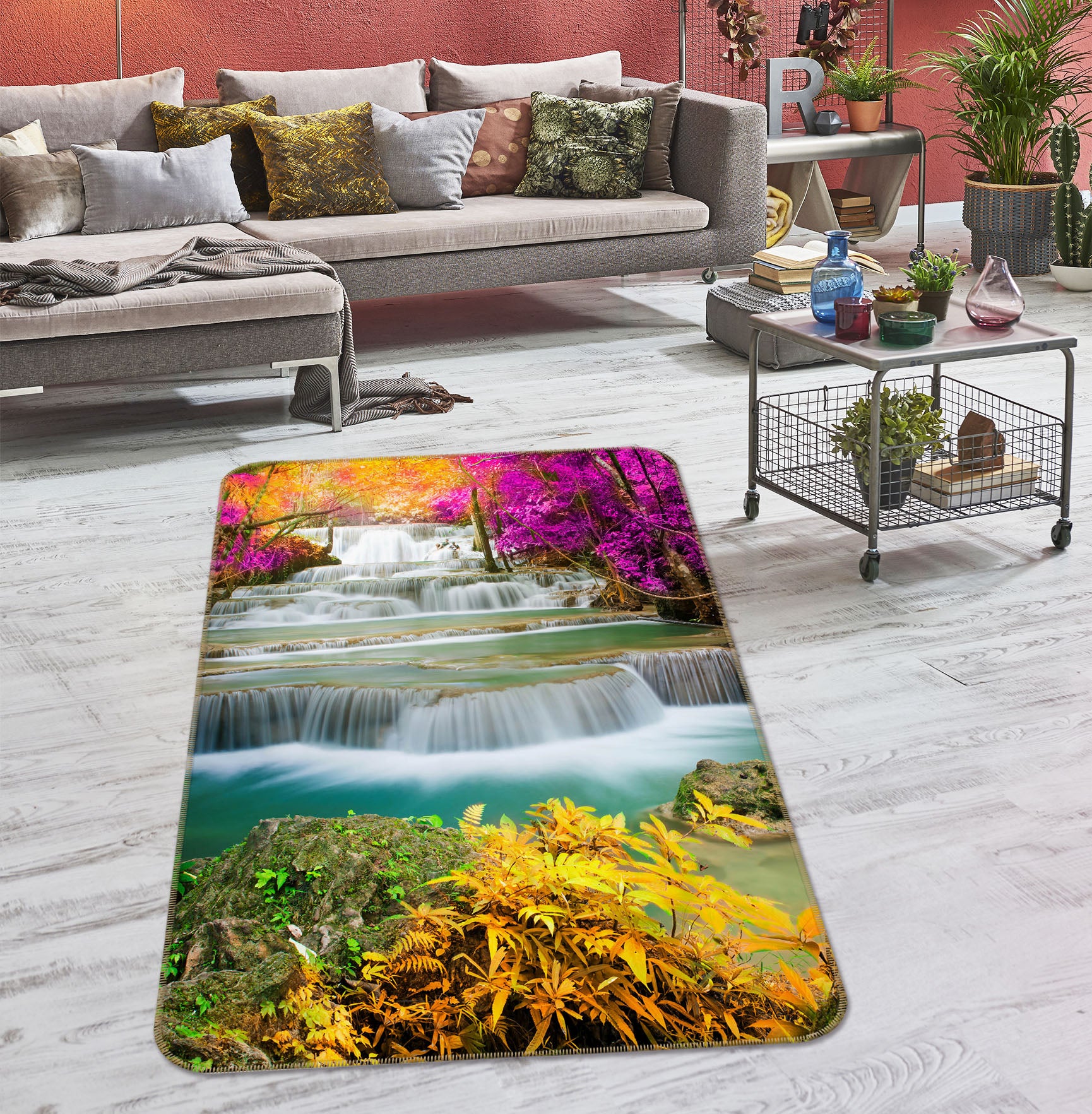 3D Waterfall 26132 Non Slip Rug Mat