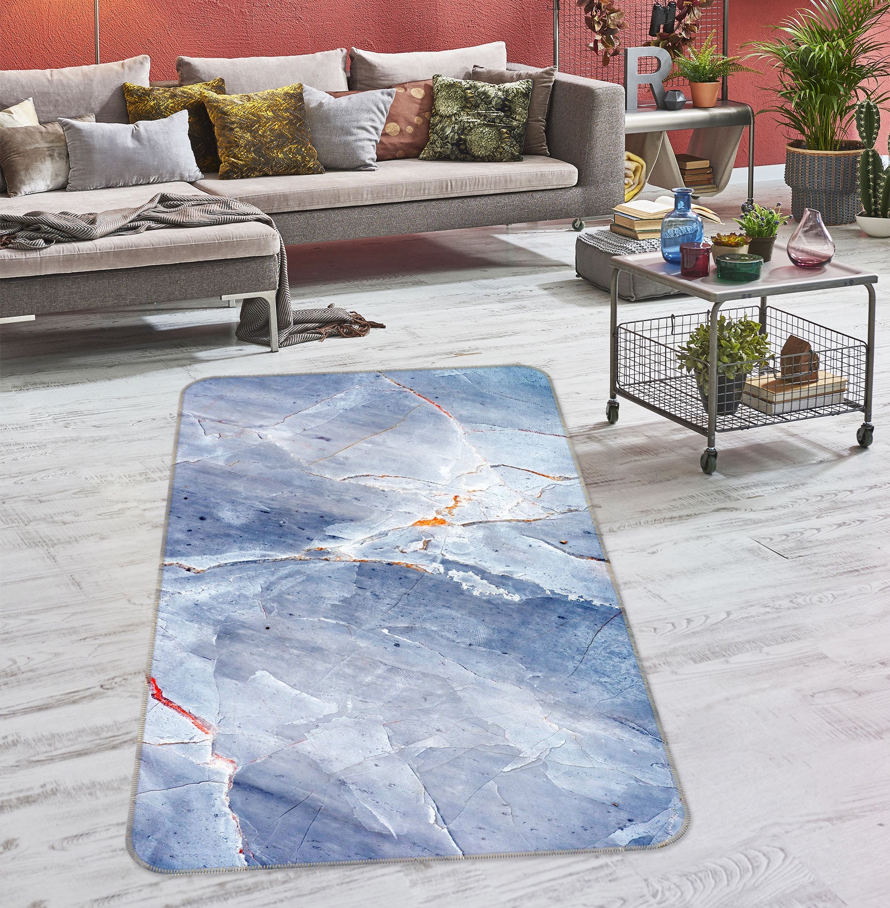 3D Marbling 27039 Non Slip Rug Mat