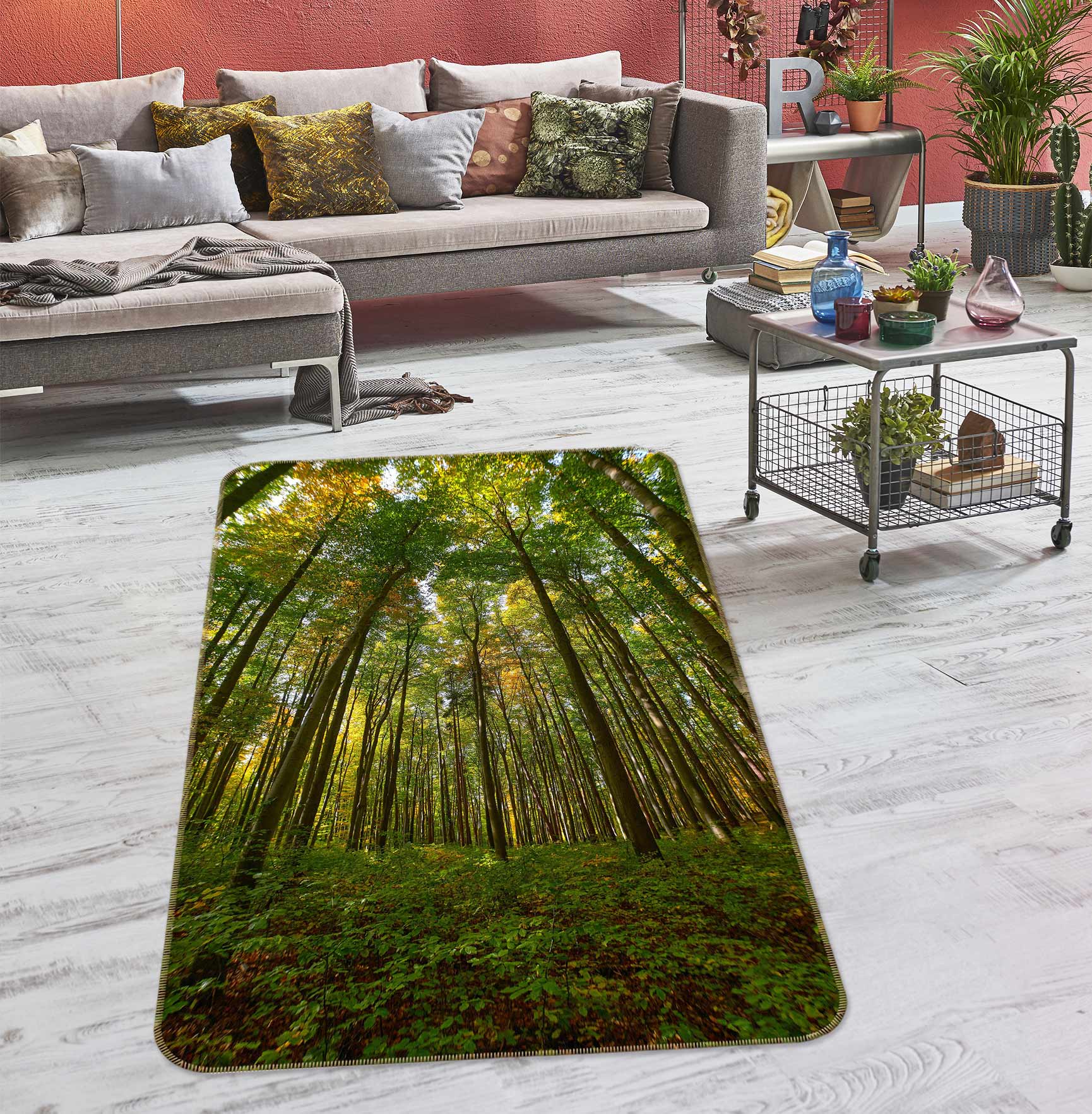 3D Forest 27003 Non Slip Rug Mat