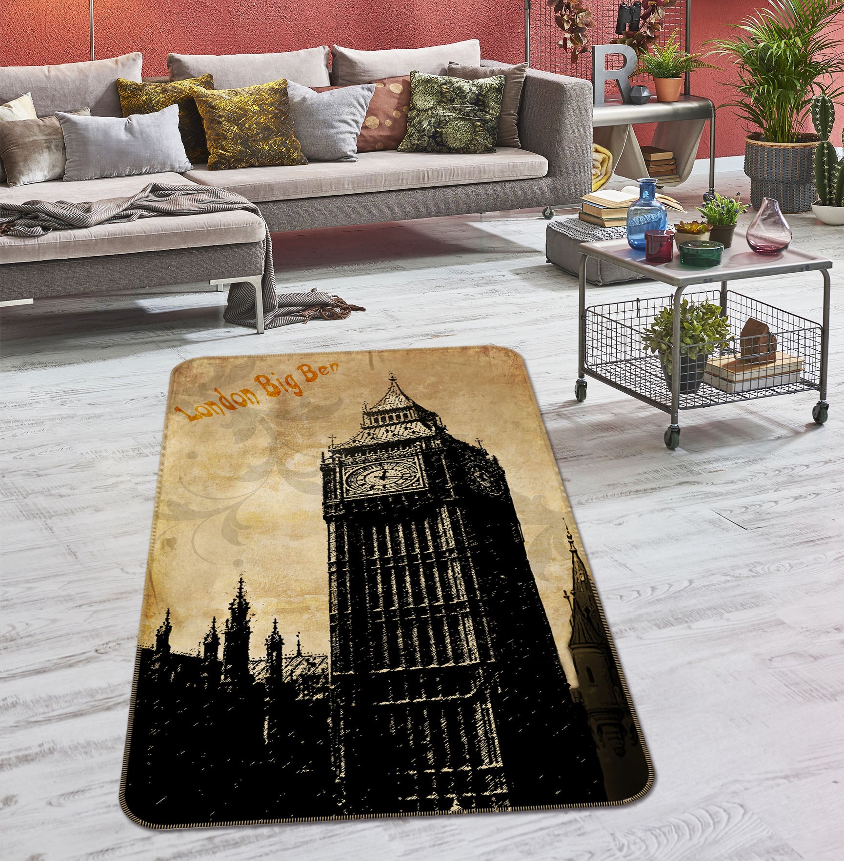 3D Building 32138 Non Slip Rug Mat