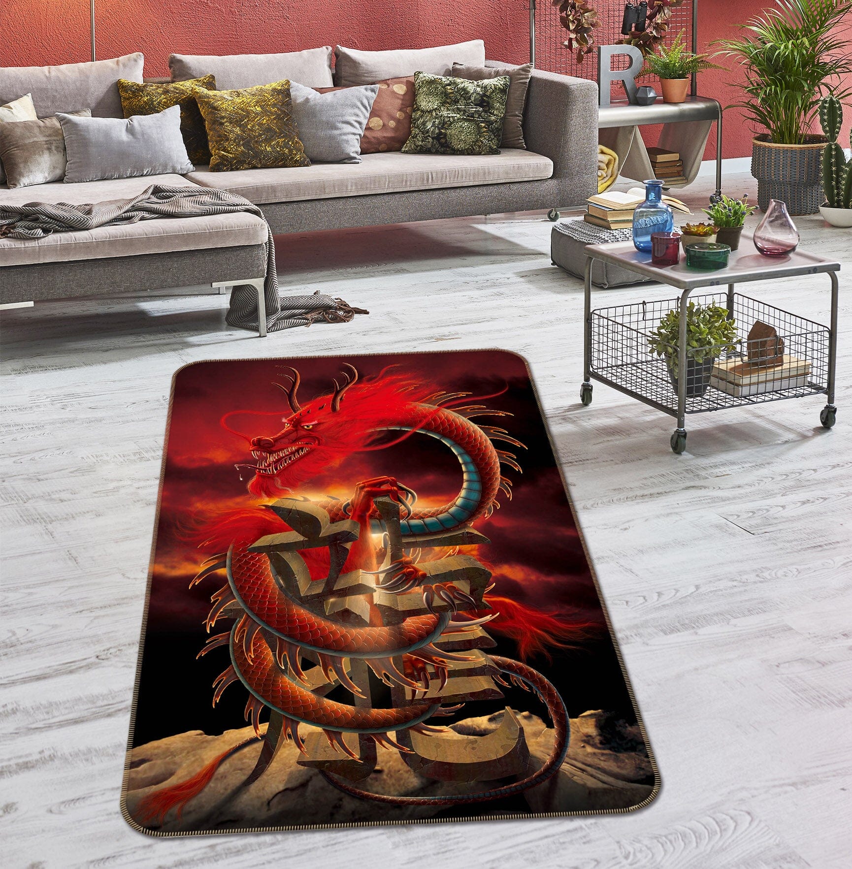3D Chinese Dragon Def 1021 Vincent Hie Rug Non Slip Rug Mat Mat AJ Creativity Home 