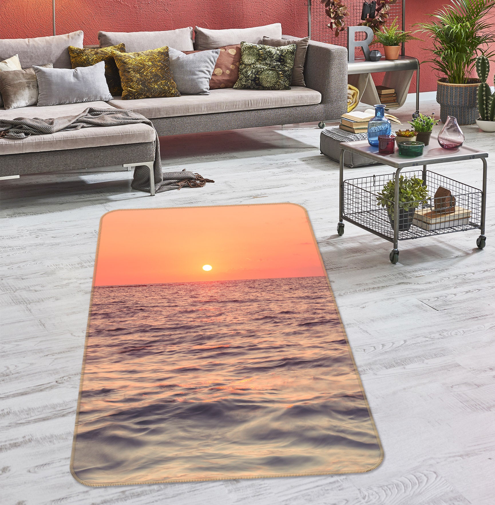 3D Ocean 83297 Assaf Frank Rug Non Slip Rug Mat
