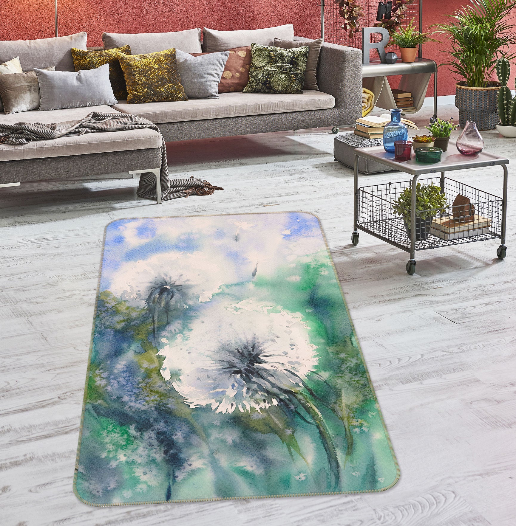 3D Dandelion 33070 Non Slip Rug Mat