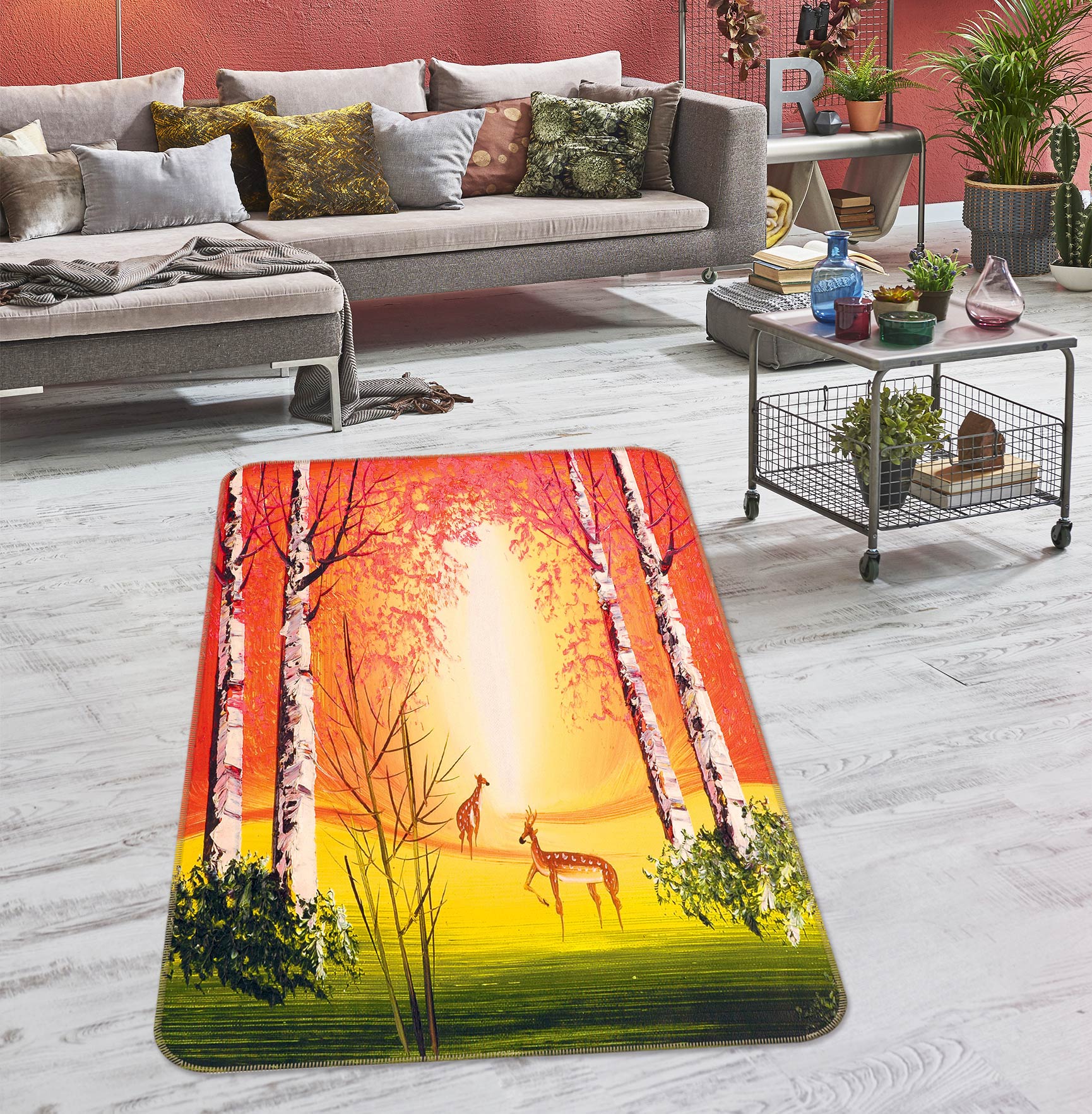 3D Grass Trunk 76146 Non Slip Rug Mat