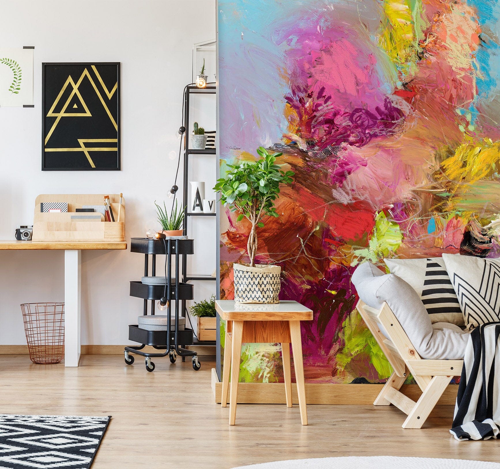 3D Pink Smoke 294 Allan P. Friedlander Wall Mural Wall Murals Wallpaper AJ Wallpaper 2 