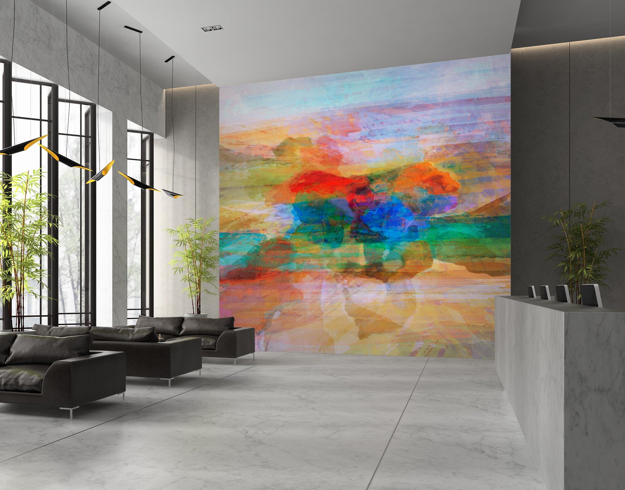 3D Colored Lake 1536 Michael Tienhaara Wall Mural Wall Murals Wallpaper AJ Wallpaper 2 