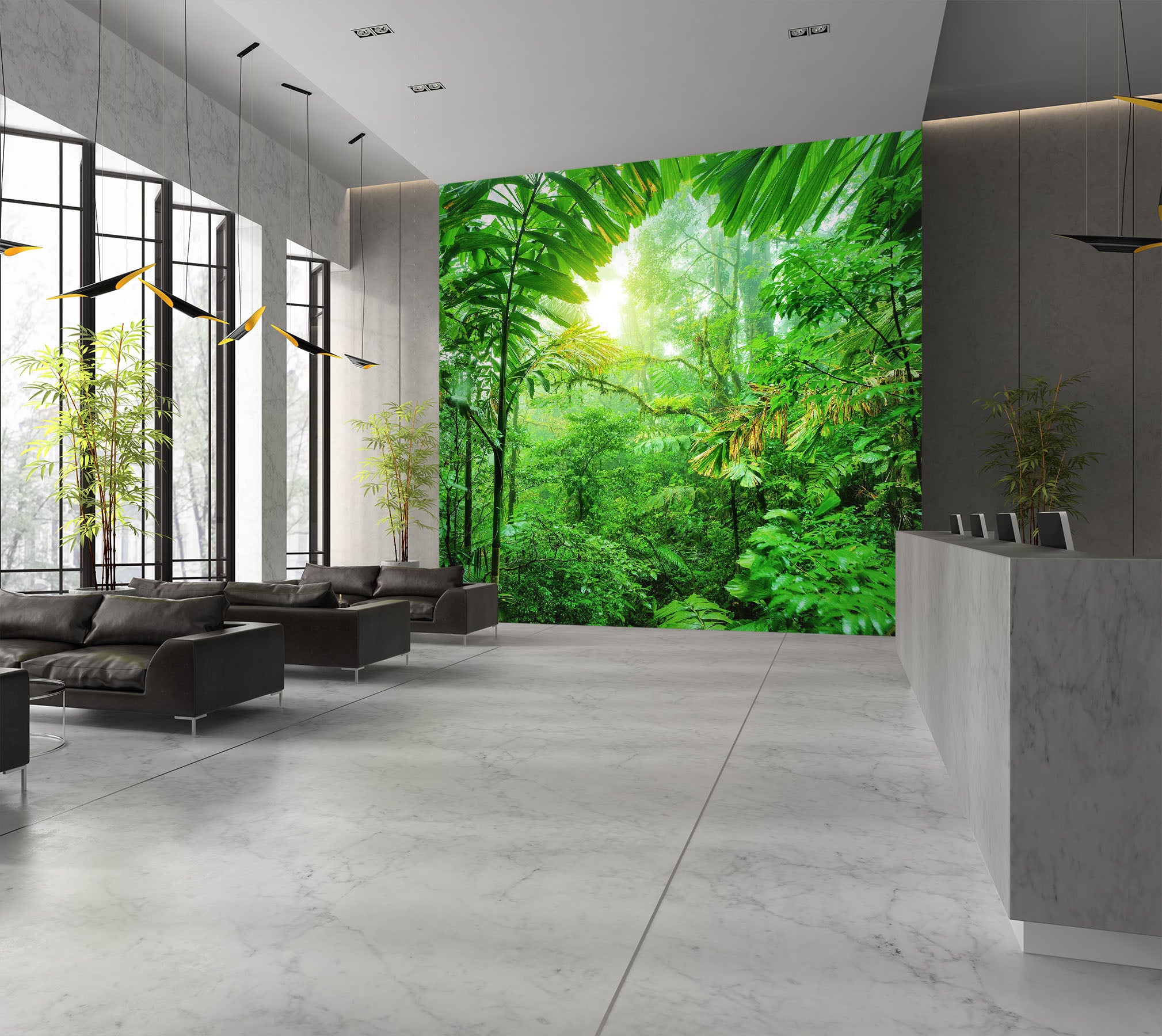 3D Natural Forest 032 Wall Murals