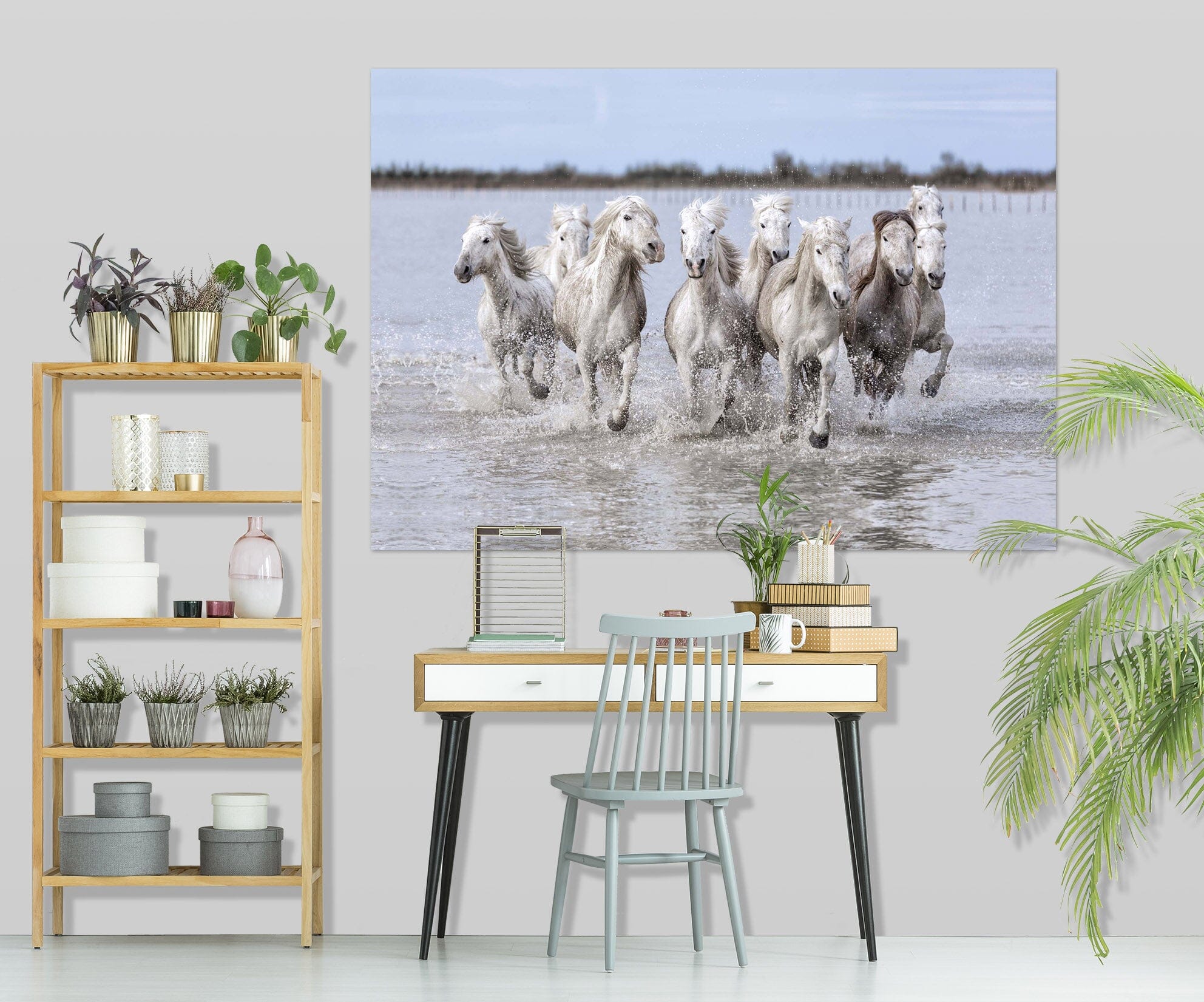 3D White Horse 128 Marco Carmassi Wall Sticker Wallpaper AJ Wallpaper 2 