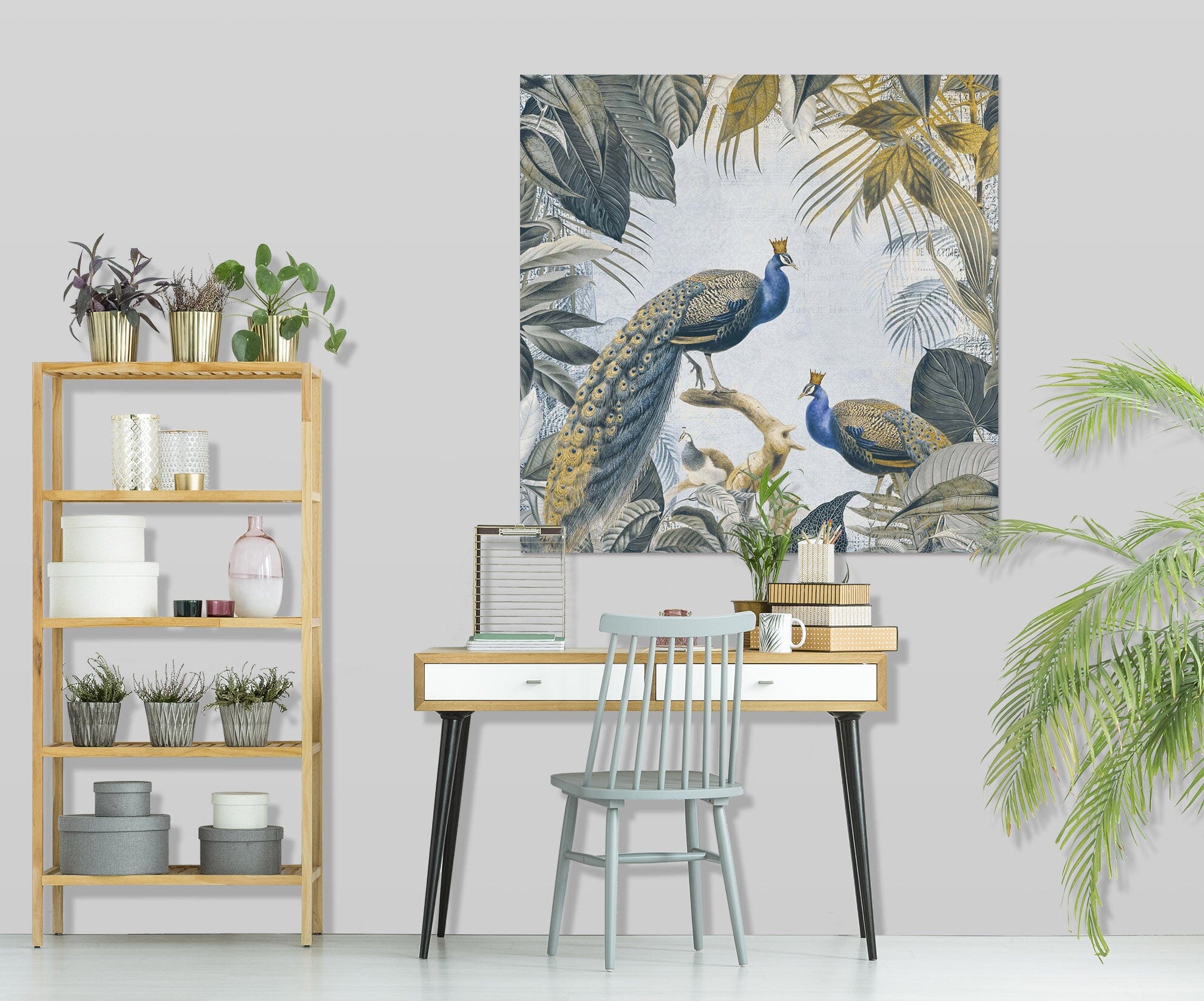 3D Peacock Forest 050 Andrea haase Wall Sticker Wallpaper AJ Wallpaper 2 