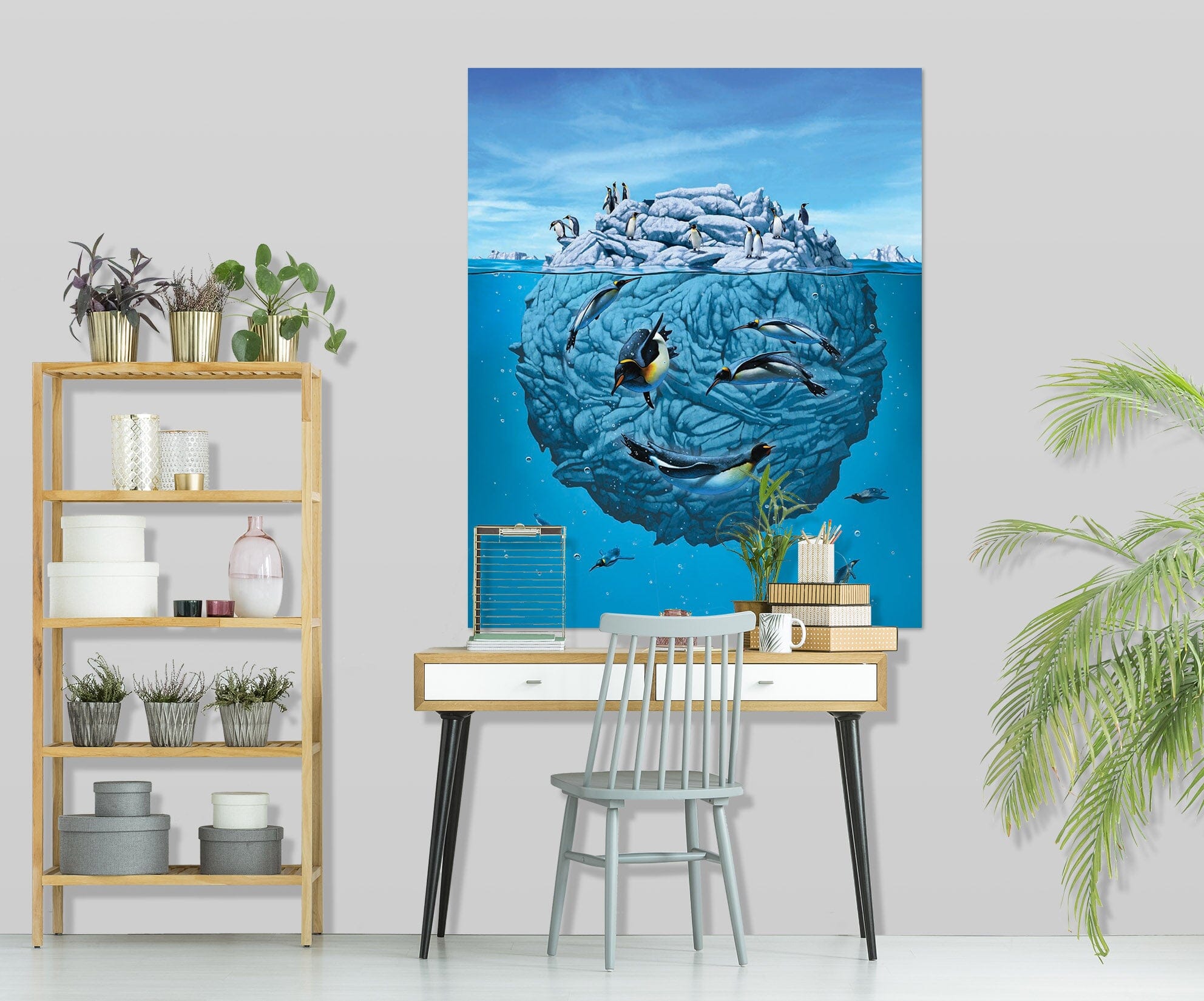 3D Penguin Wink Def 060 Vincent Hie Wall Sticker Wallpaper AJ Wallpaper 2 