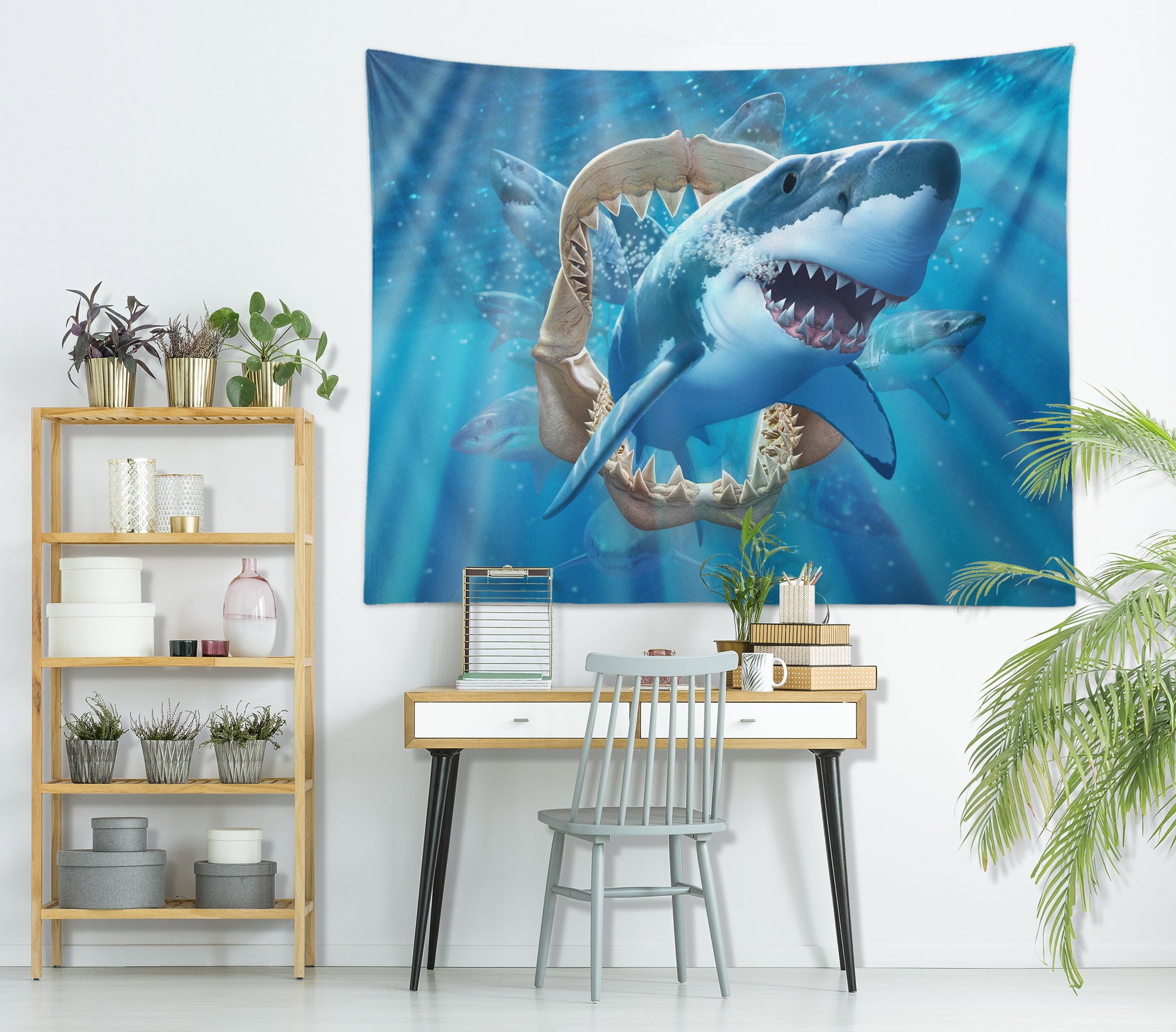3D Shark 111131 Jerry LoFaro Tapestry Hanging Cloth Hang