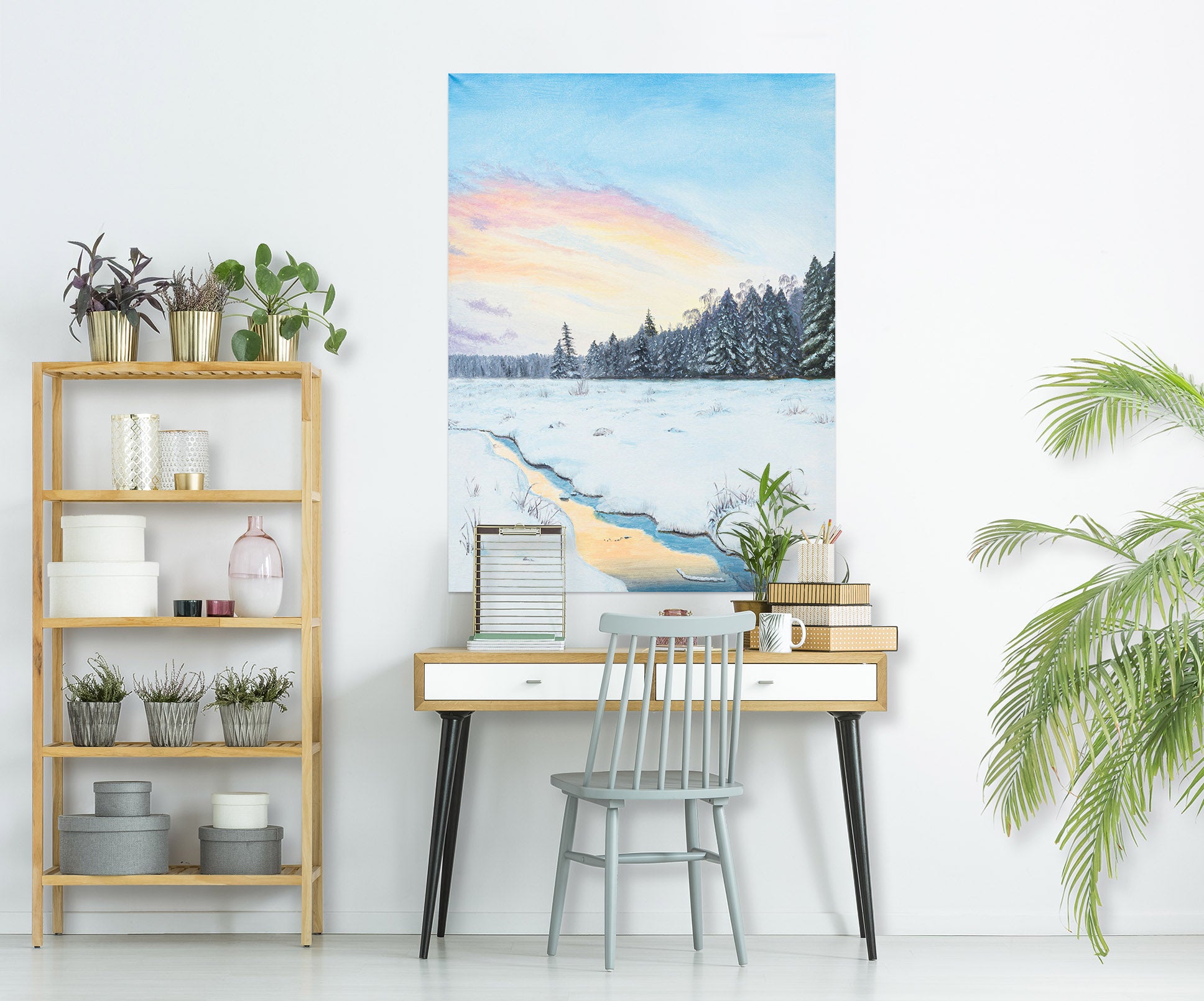 3D Snowfield Forest 1834 Marina Zotova Wall Sticker