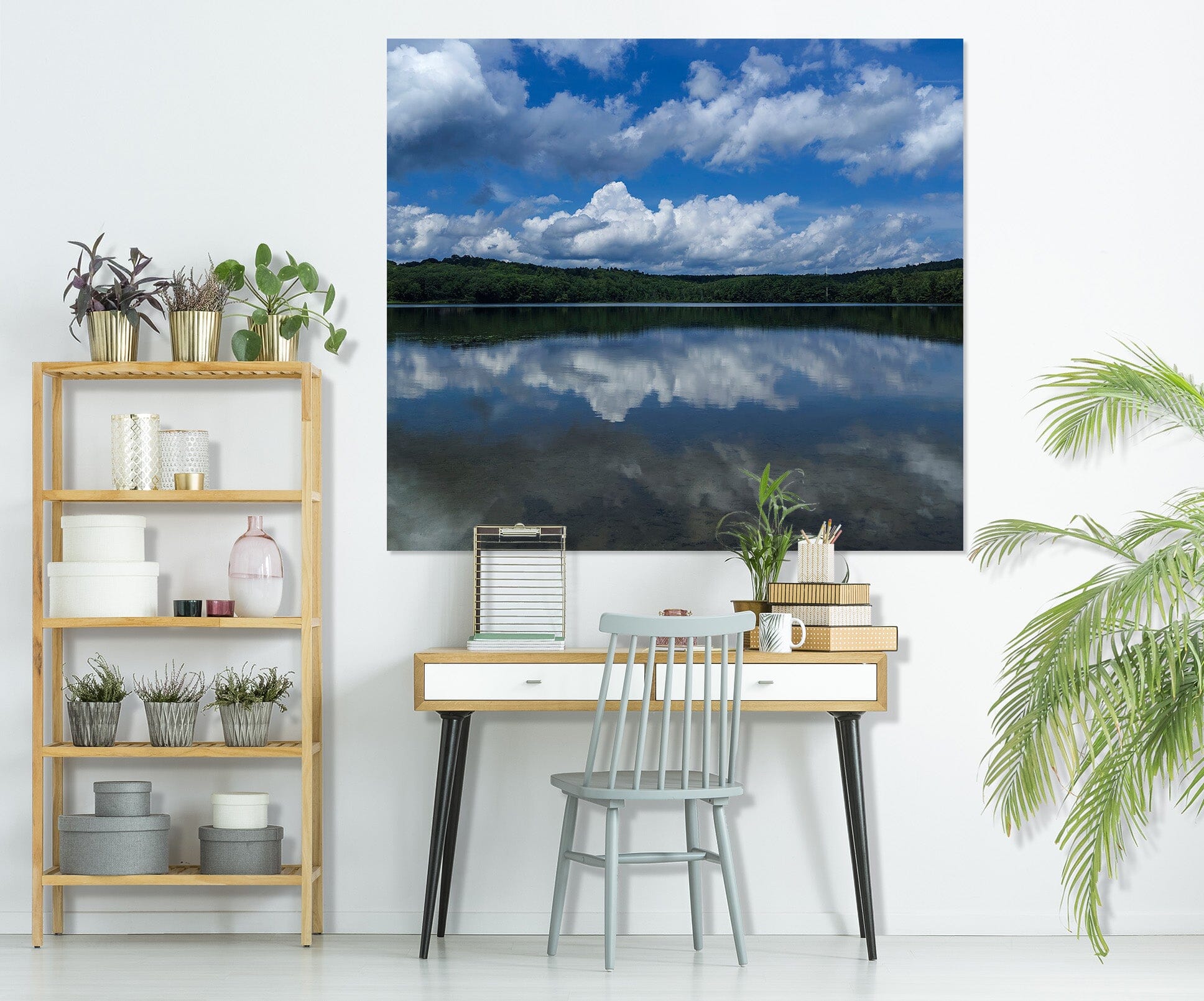 3D Cloud Lake 104 Jerry LoFaro Wall Sticker Wallpaper AJ Wallpaper 2 