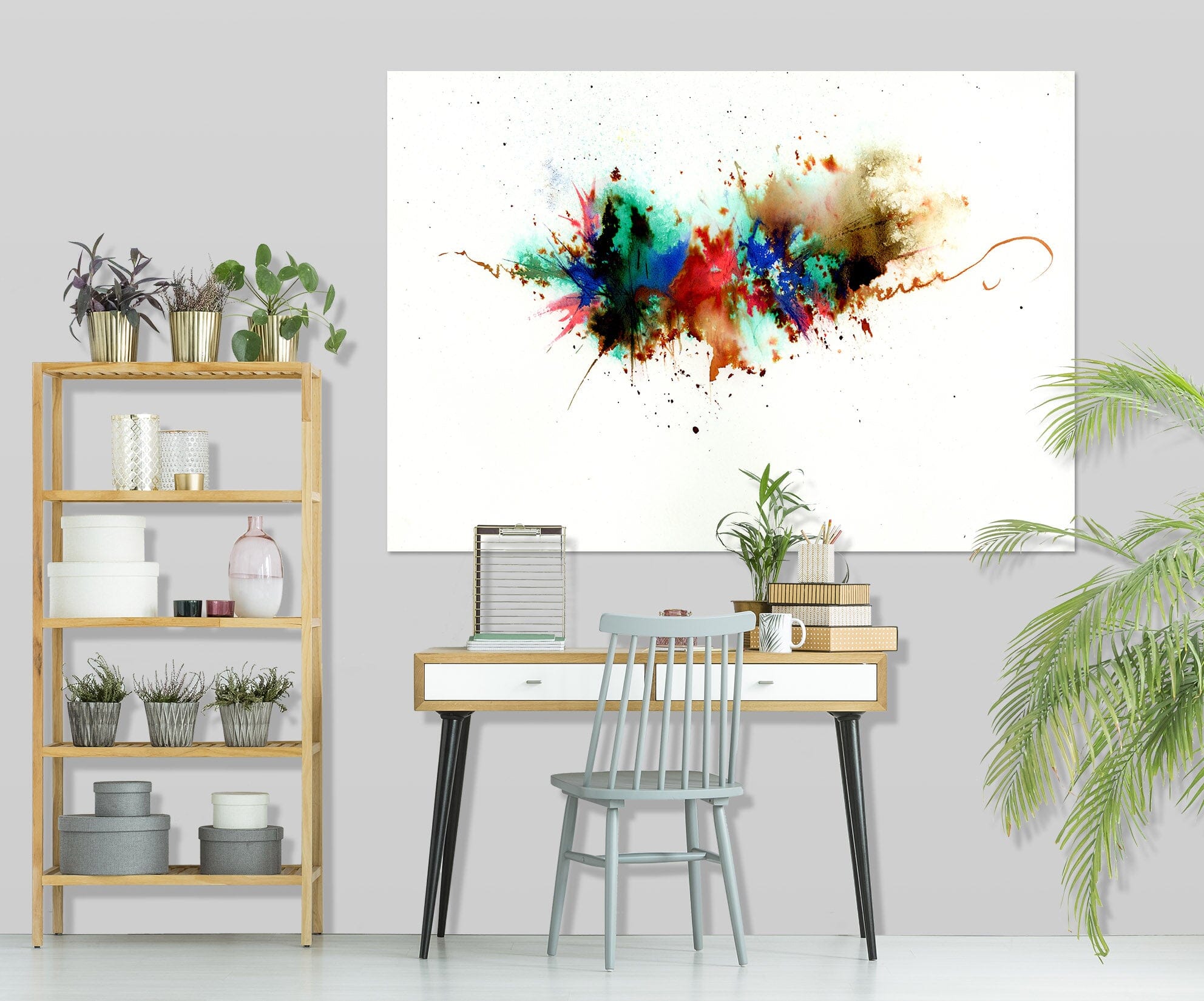 3D Color Ink Pattern 010 Anne Farrall Doyle Wall Sticker Wallpaper AJ Wallpaper 2 