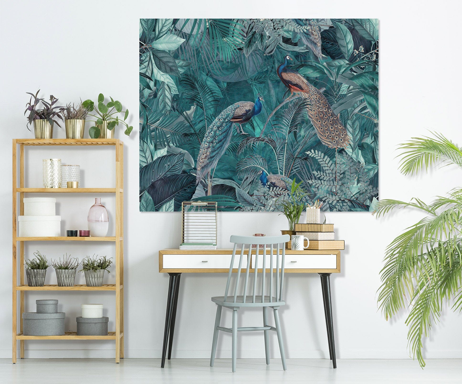 3D Forest Peacock 109 Andrea haase Wall Sticker Wallpaper AJ Wallpaper 2 