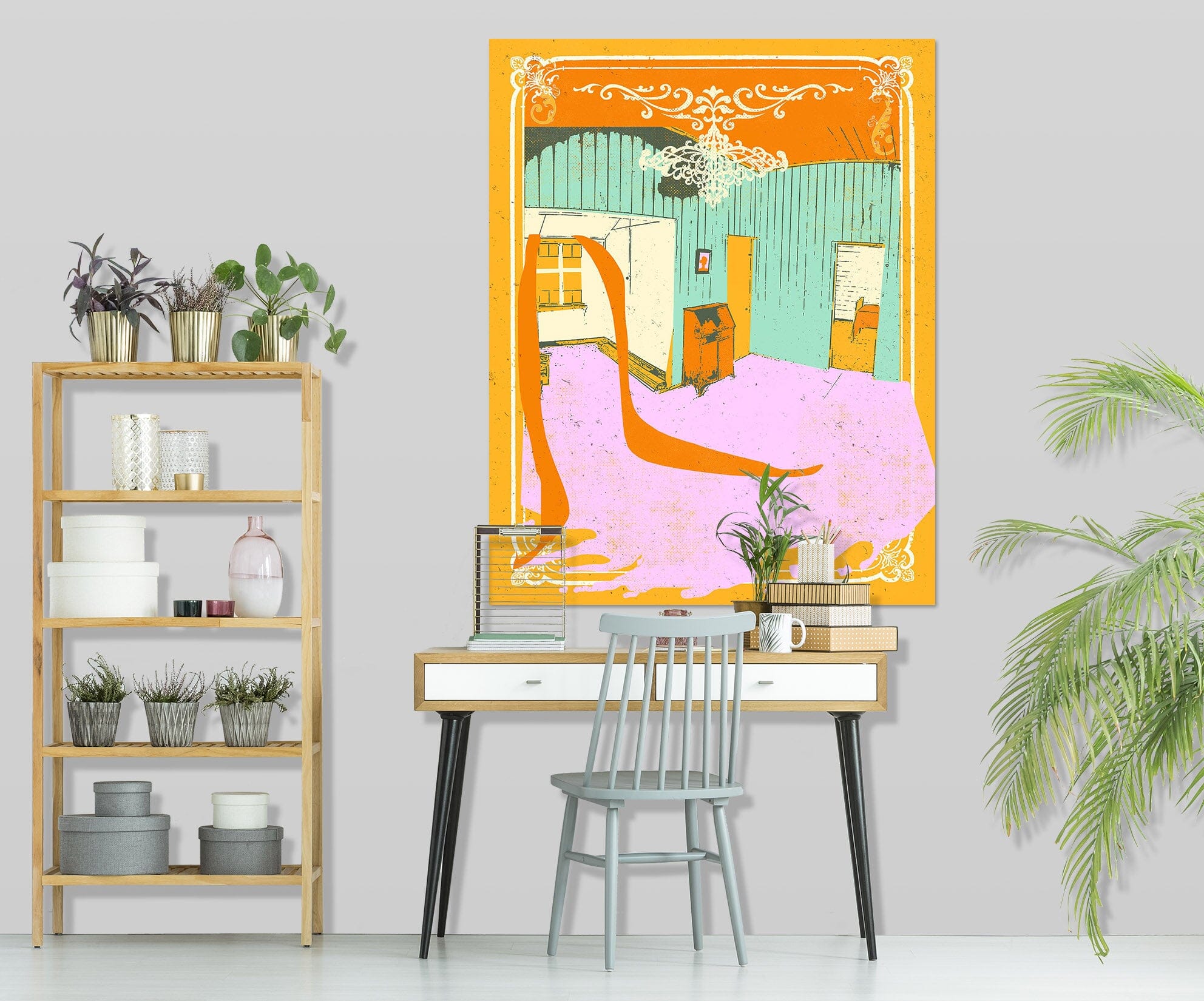 3D Cozy Room 023 Showdeer Wall Sticker Wallpaper AJ Wallpaper 2 