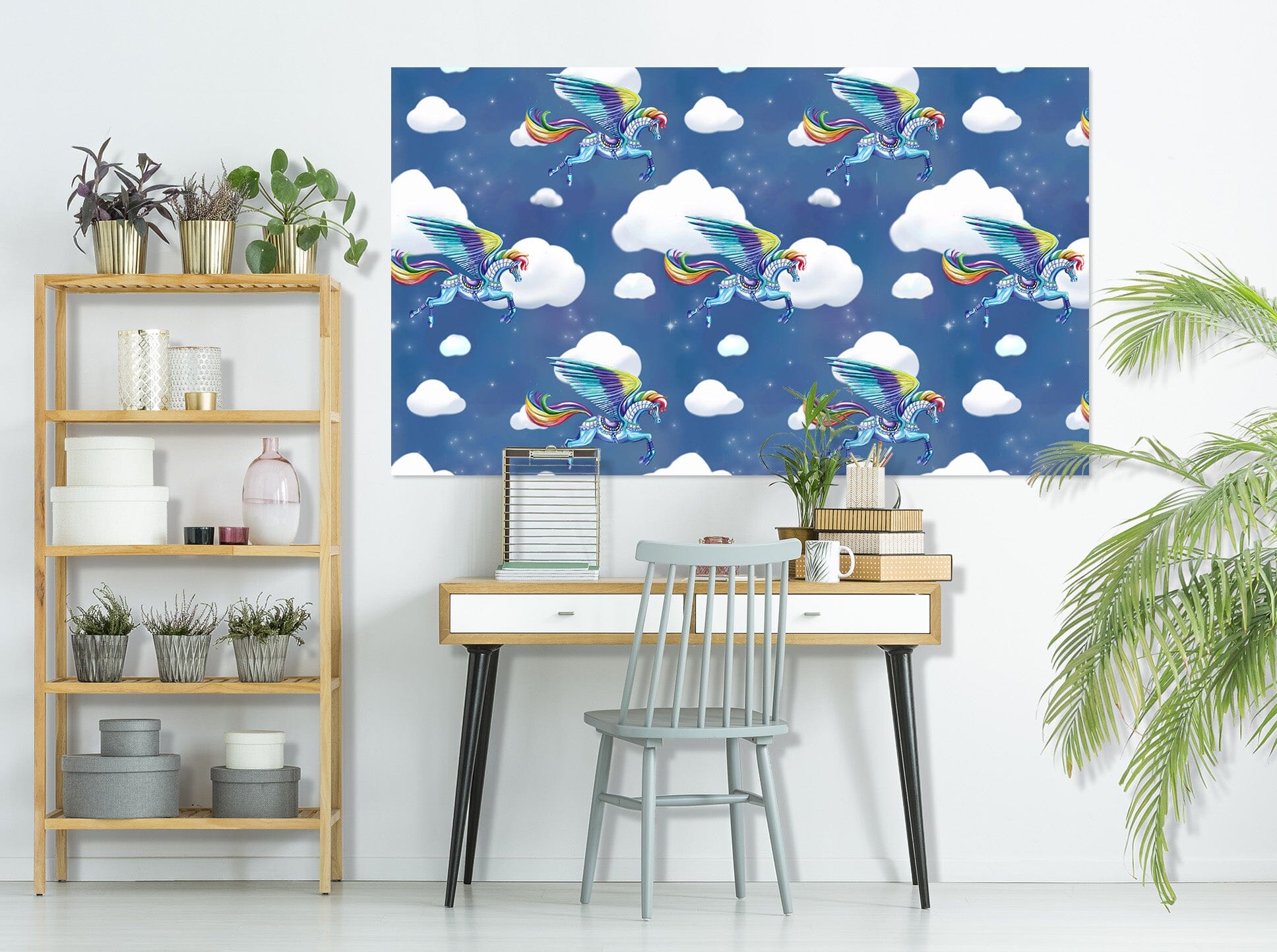 3D Rainbow Clouds 113 Rose Catherine Khan Wall Sticker Wallpaper AJ Wallpaper 2 