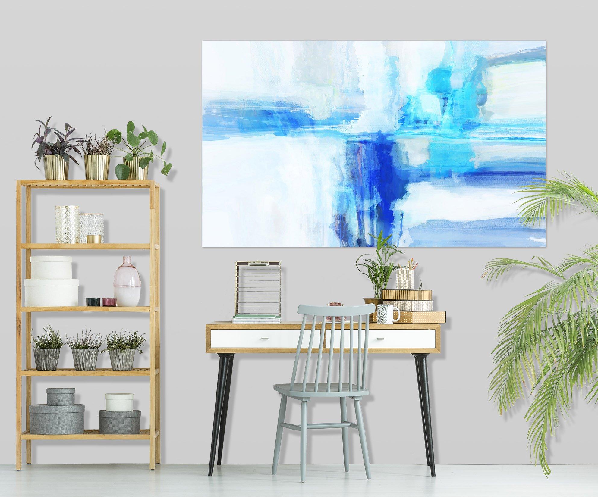 3D Blue Graffiti 024 Michael Tienhaara Wall Sticker Wallpaper AJ Wallpaper 2 