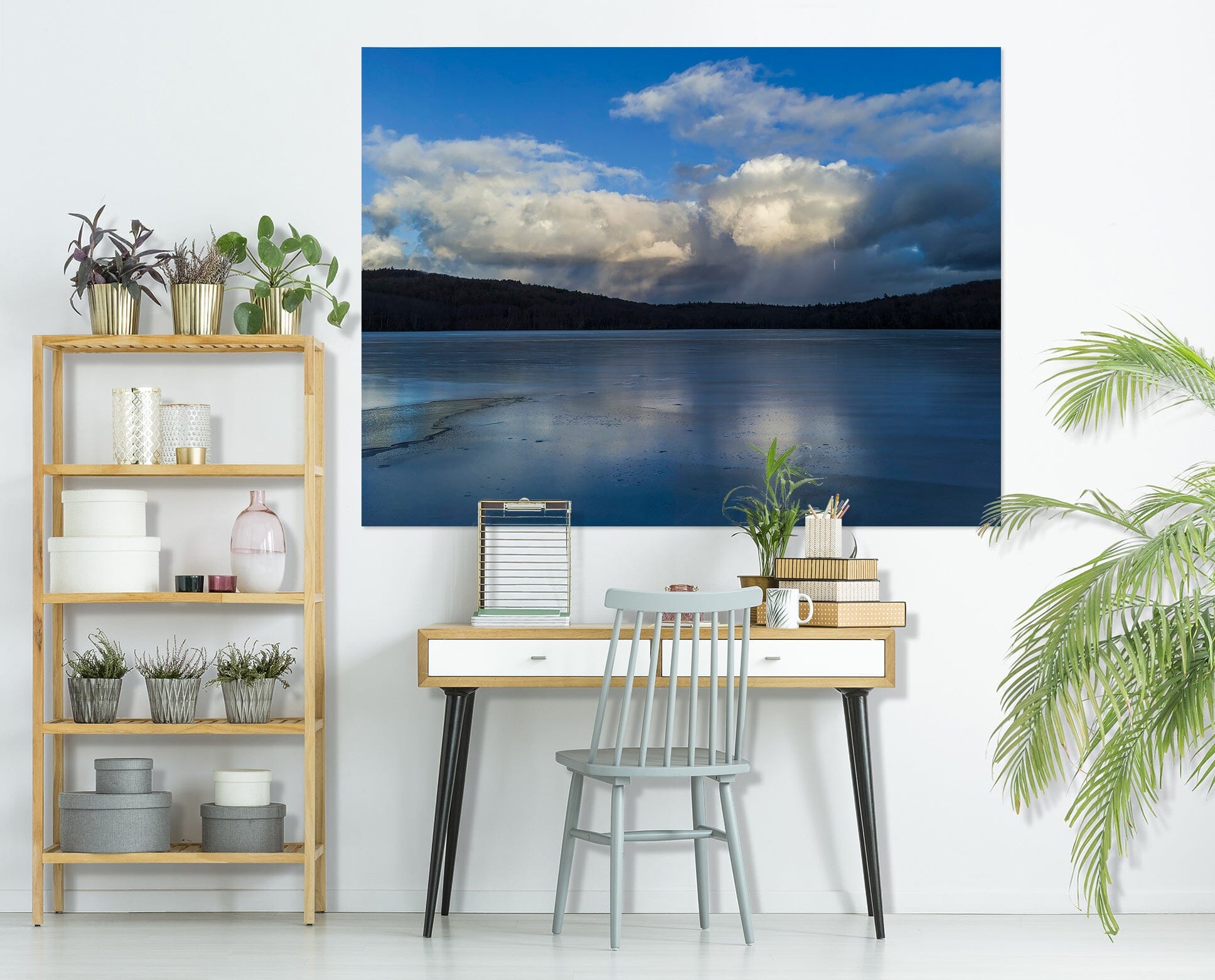 3D Clouds Lake 121 Jerry LoFaro Wall Sticker Wallpaper AJ Wallpaper 2 