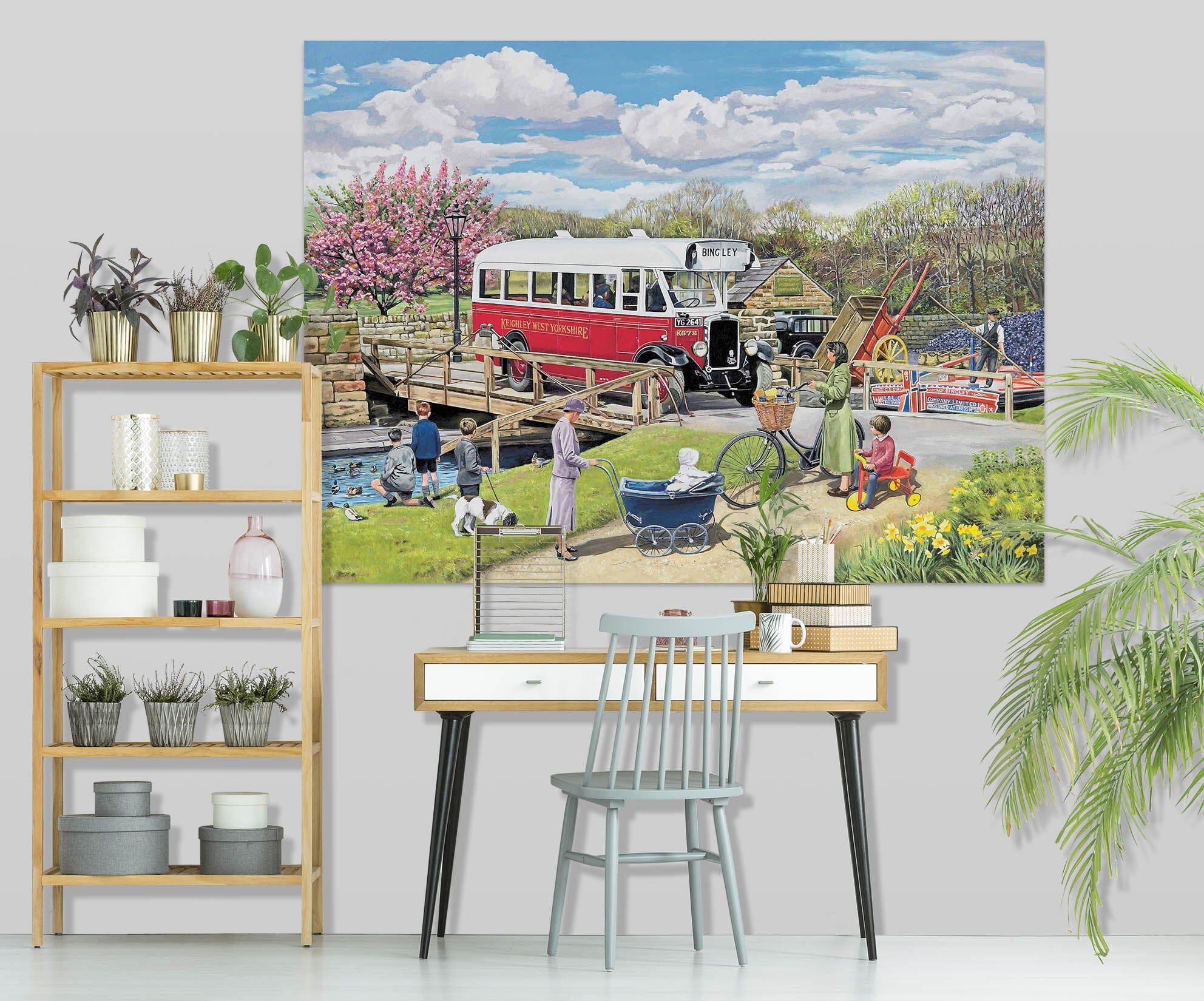 3D The Old Swing Bridge 073 Trevor Mitchell Wall Sticker Wallpaper AJ Wallpaper 2 