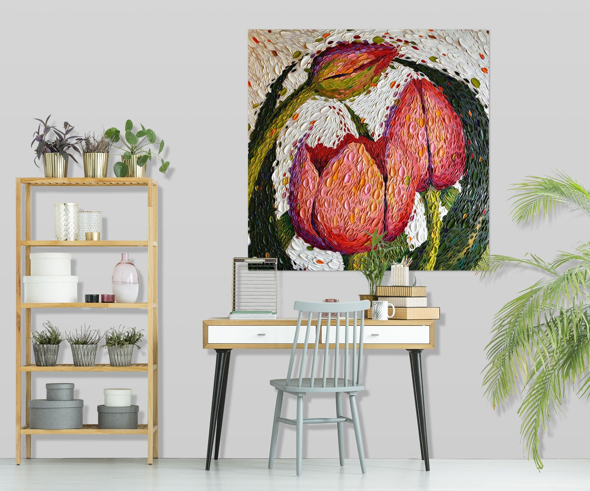 3D Red Rose 020 Dena Tollefson Wall Sticker Wallpaper AJ Wallpaper 2 