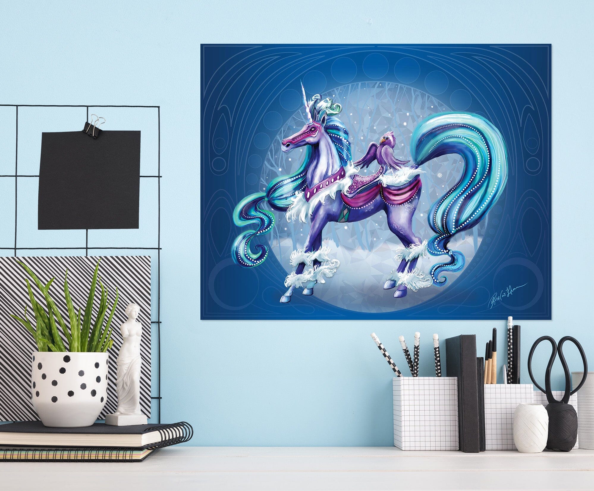 3D Cloud Unicorn 207 Rose Catherine Khan Wall Sticker Wallpaper AJ Wallpaper 2 