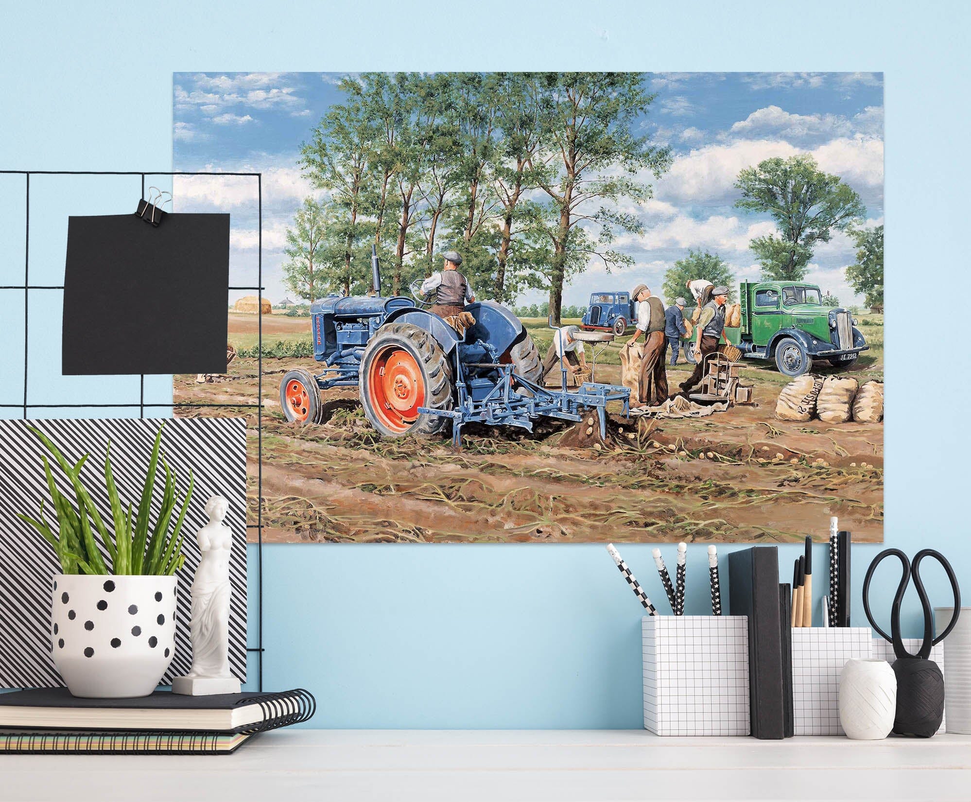 3D Lifting The Crop 046 Trevor Mitchell Wall Sticker Wallpaper AJ Wallpaper 2 