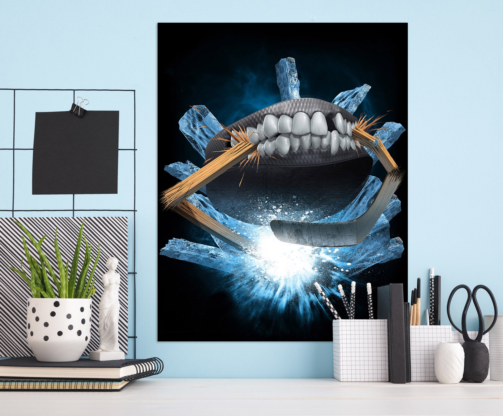 3D Teeth Wood 5114 Tom Wood Wall Sticker