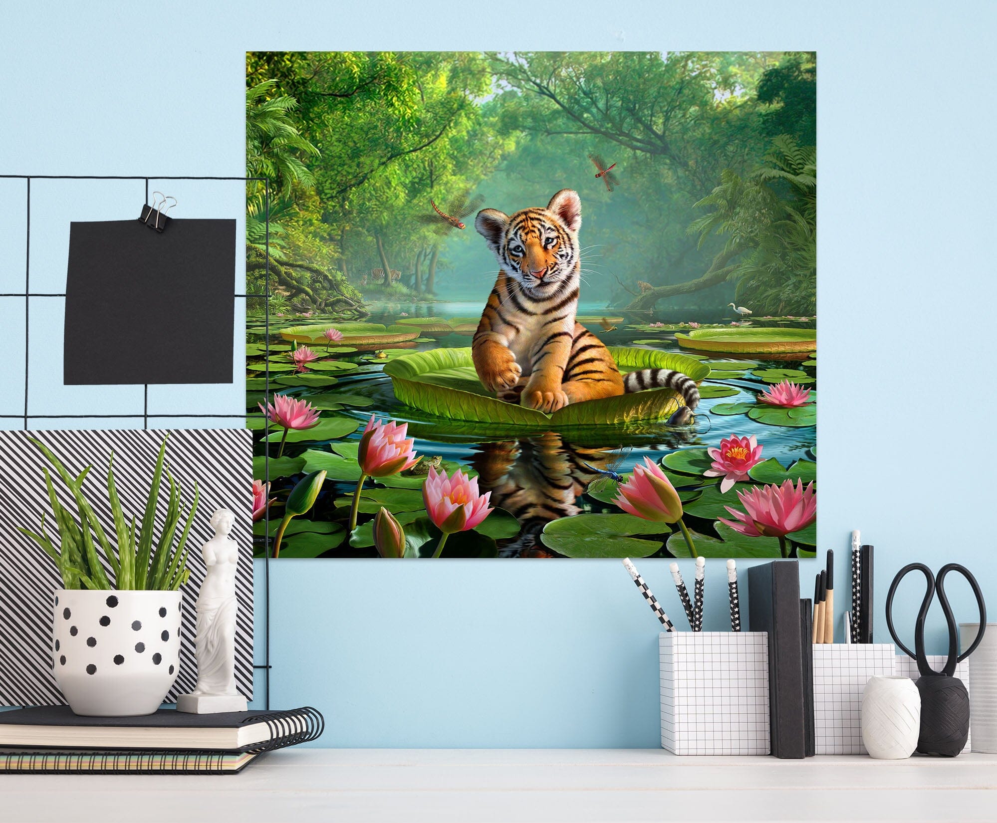 3D Tiger Lily 014 Jerry LoFaro Wall Sticker Wallpaper AJ Wallpaper 2 