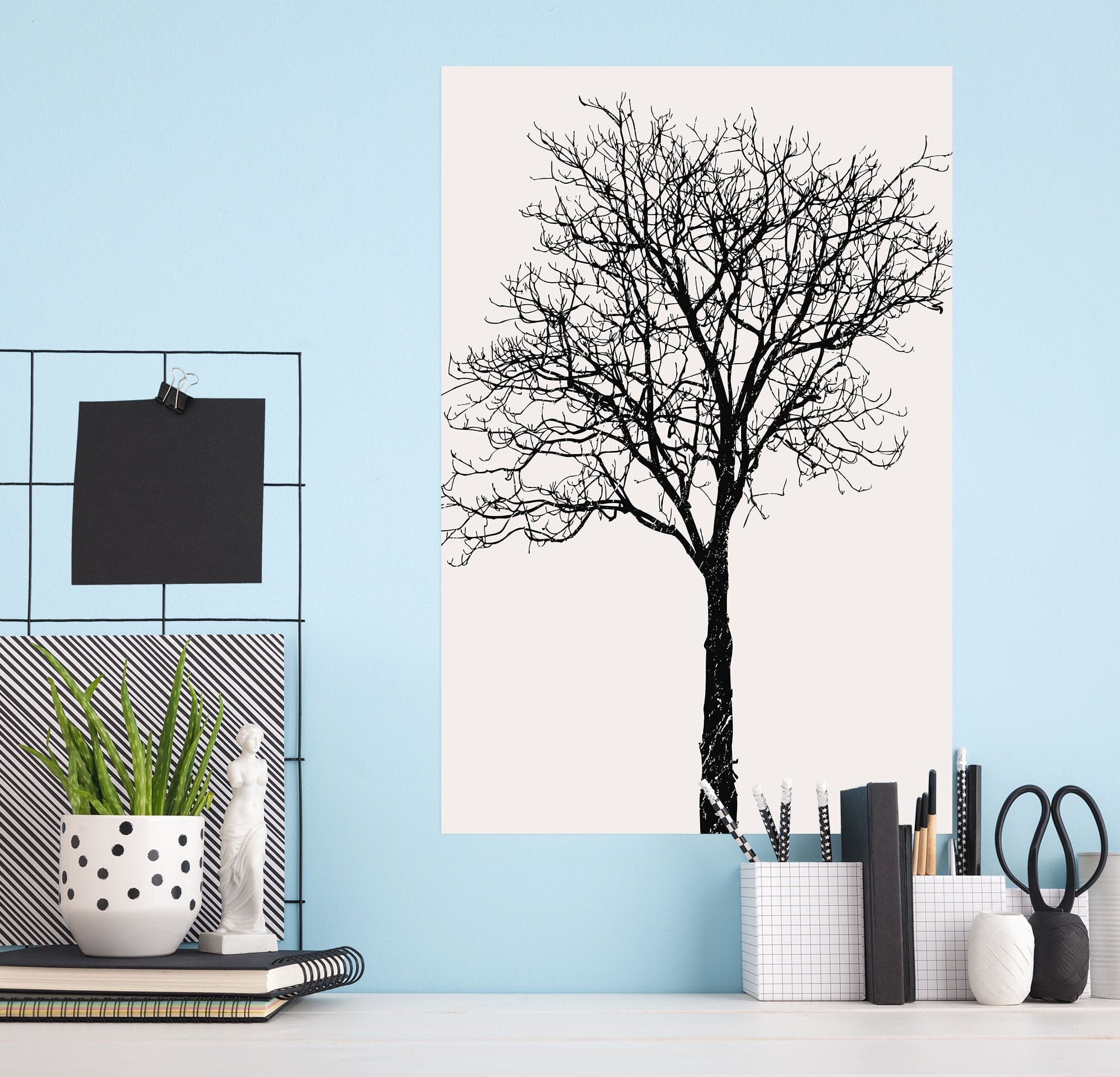 3D Black Birch 113 Boris Draschoff Wall Sticker Wallpaper AJ Wallpaper 2 