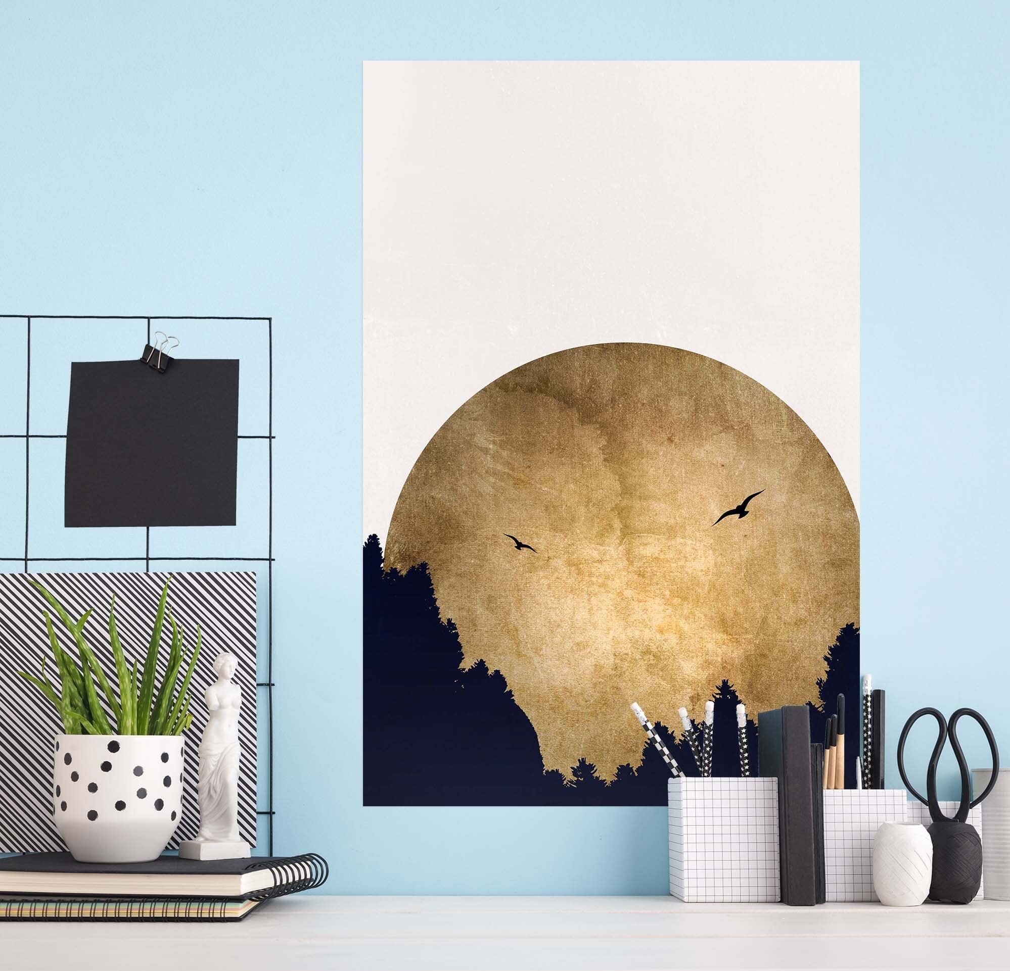 3D Moon Forest 234 Boris Draschoff Wall Sticker Wallpaper AJ Wallpaper 2 