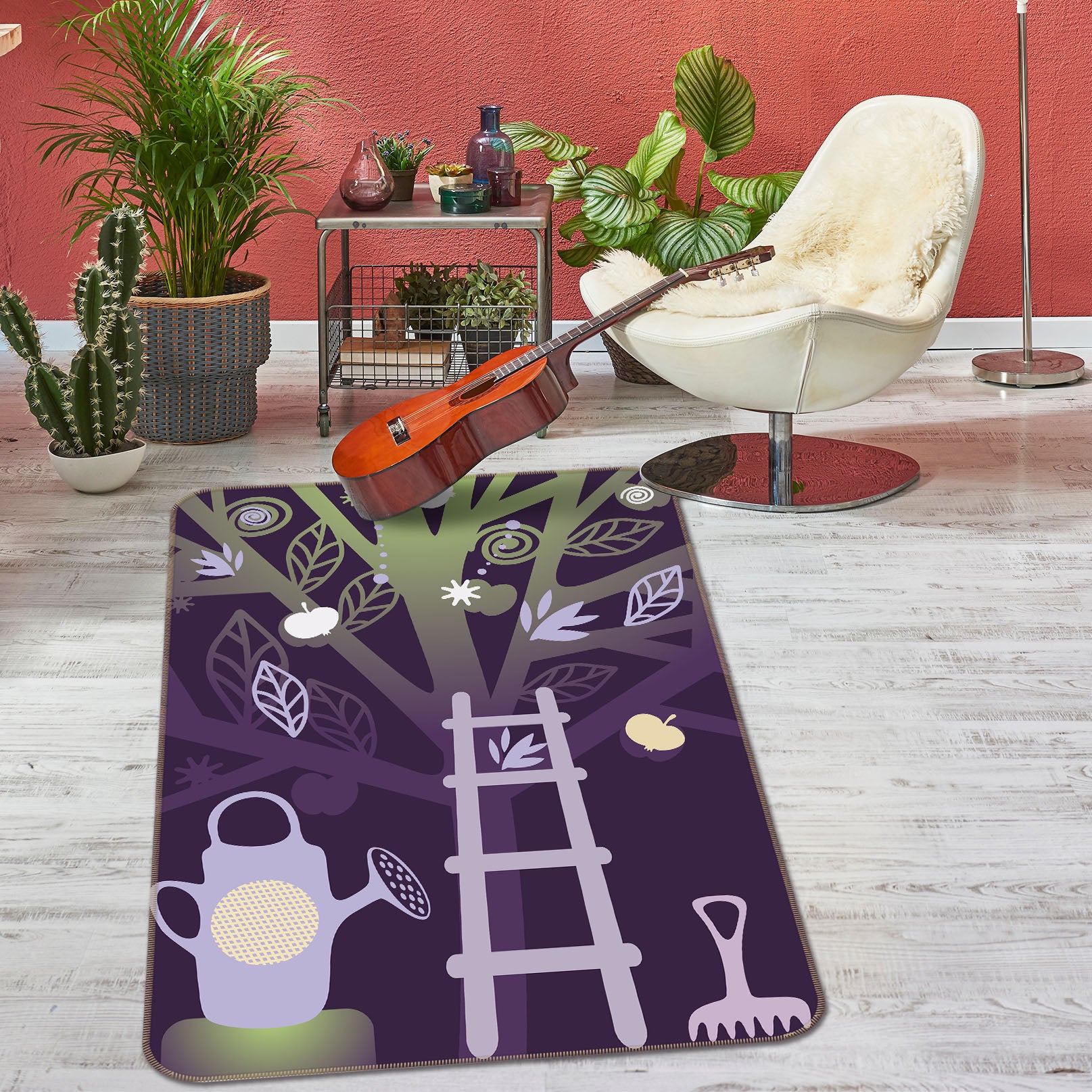3D Tree Ladder 32123 Non Slip Rug Mat