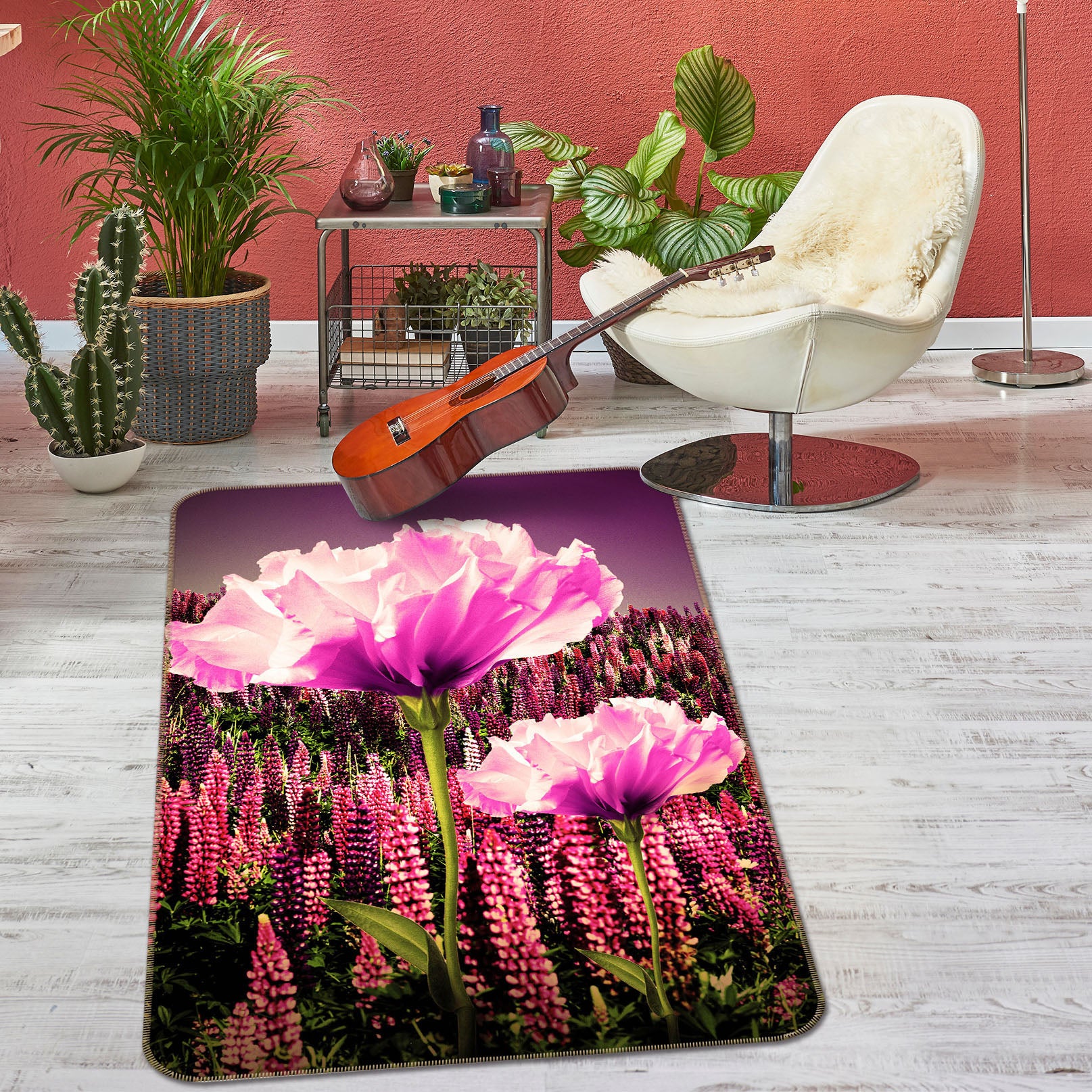 3D Flowers 27154 Non Slip Rug Mat