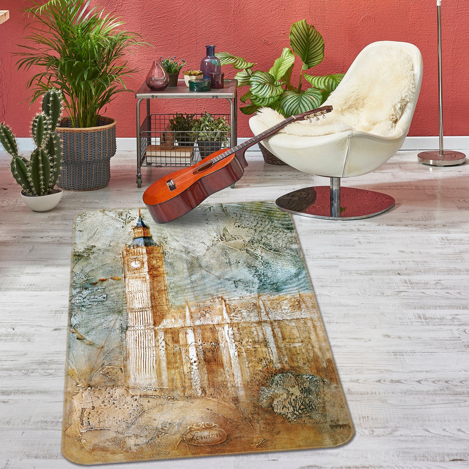 3D Building 32196 Non Slip Rug Mat