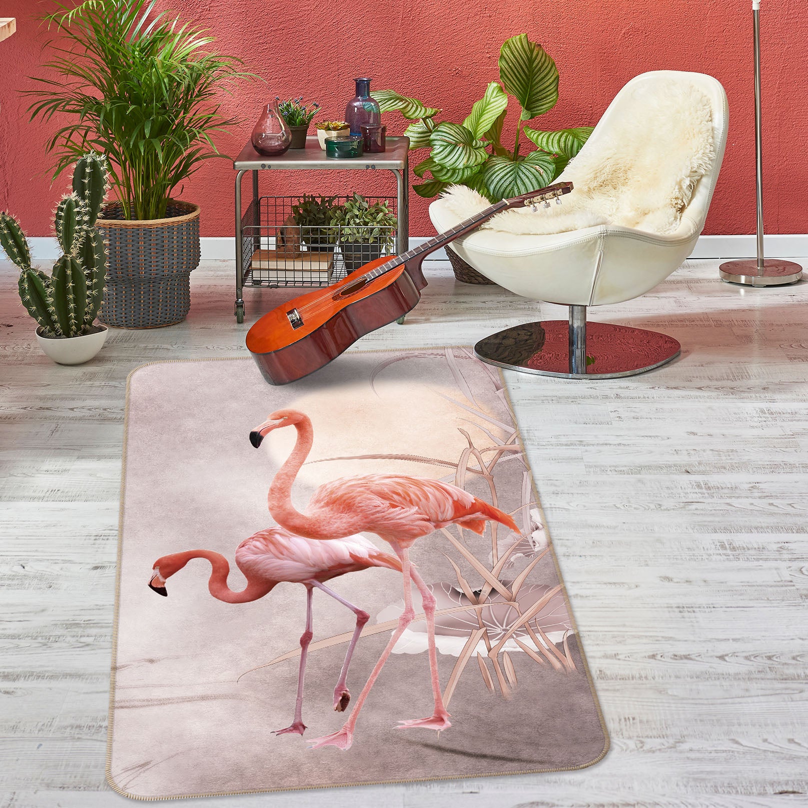 3D Flamingo 30232 Non Slip Rug Mat