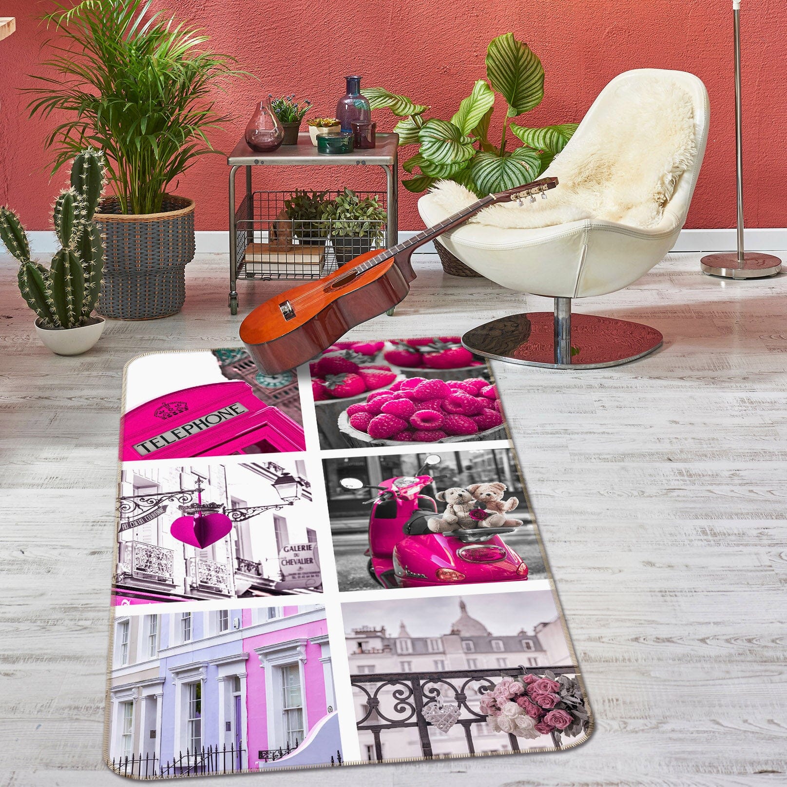 3D Pink Gift 3043 Assaf Frank Rug Non Slip Rug Mat Mat AJ Creativity Home 