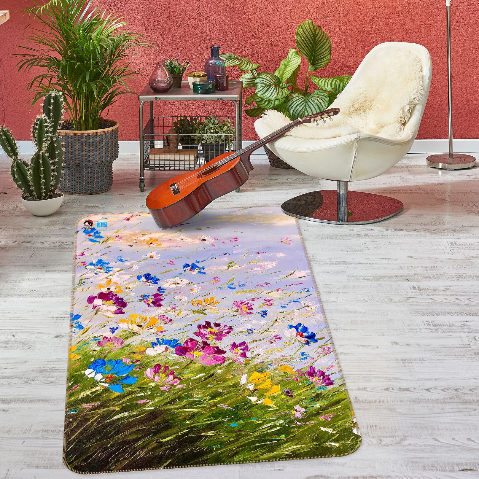3D Beautiful Petals 1184 Skromova Marina Rug Non Slip Rug Mat