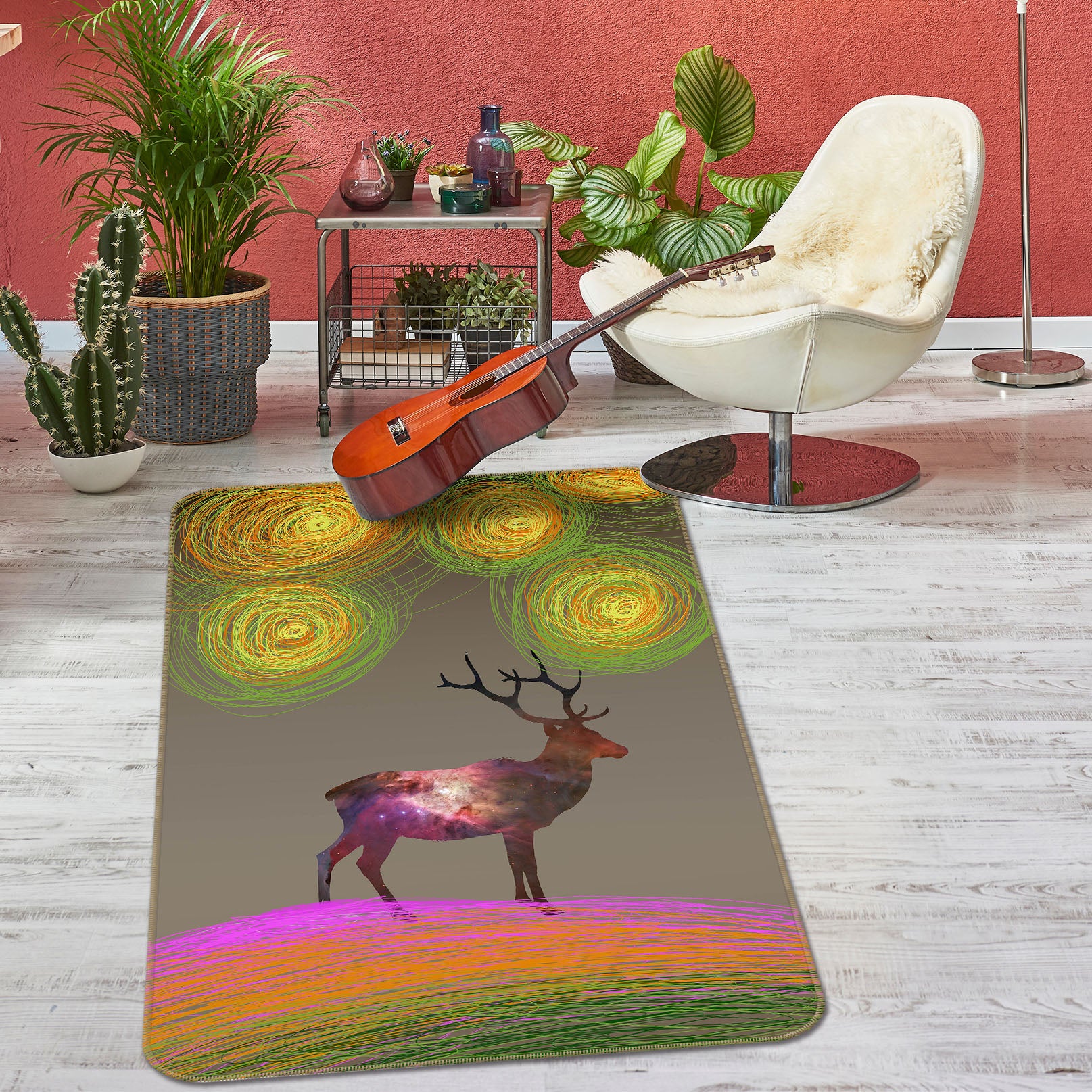 3D Deer 35242 Non Slip Rug Mat