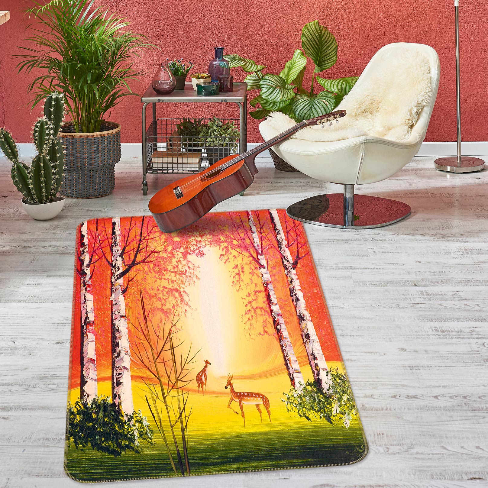 3D Grass Trunk 76146 Non Slip Rug Mat