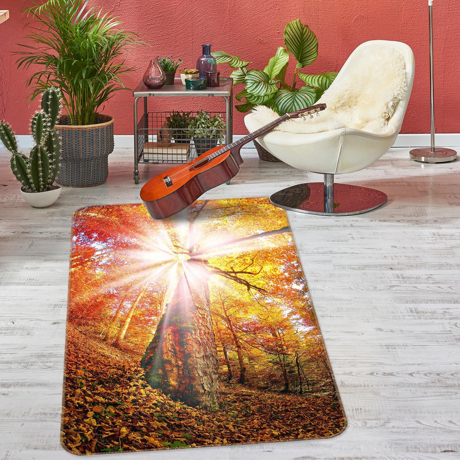 3D Tree Sunlight 27089 Non Slip Rug Mat