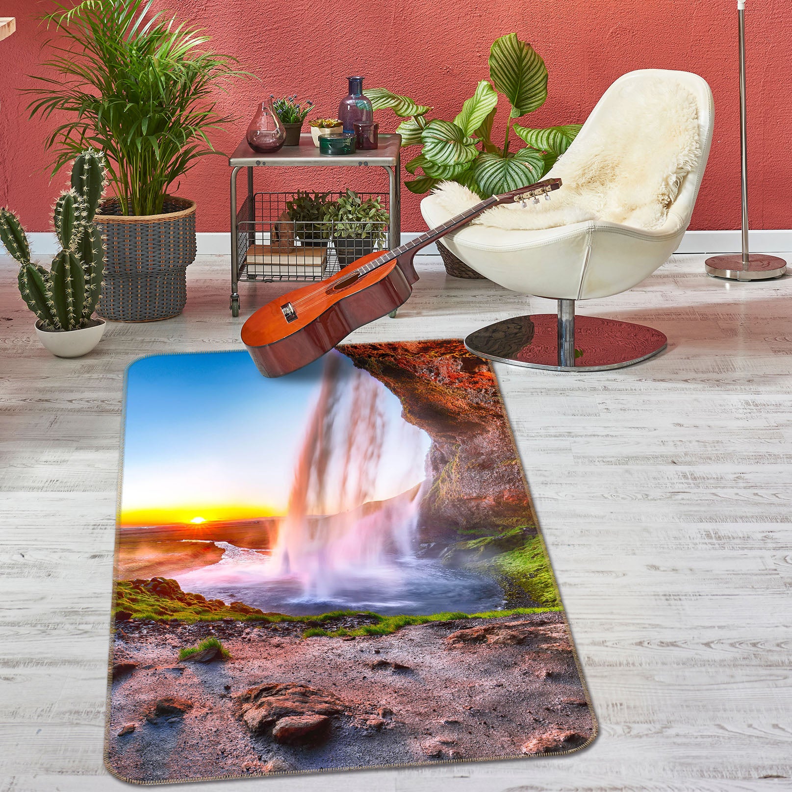 3D Waterfall 26193 Non Slip Rug Mat