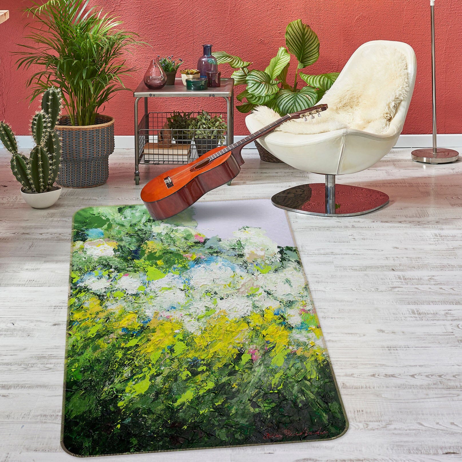 3D Wildflowers Bloom 3026 Allan P. Friedlander Rug Non Slip Rug Mat Mat AJ Creativity Home 