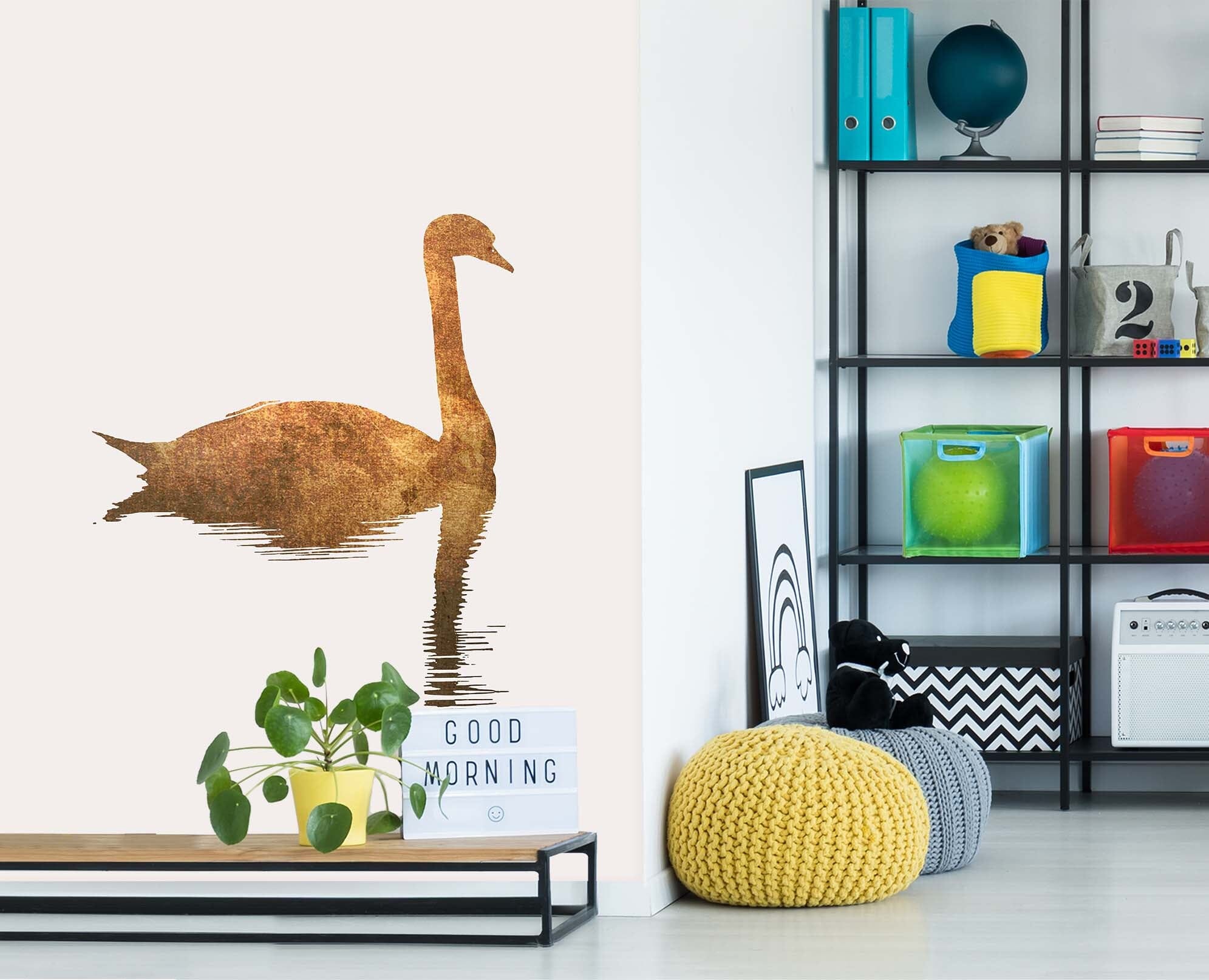 3D Lonely Swan 1526 Boris Draschoff Wall Mural Wall Murals Wallpaper AJ Wallpaper 2 