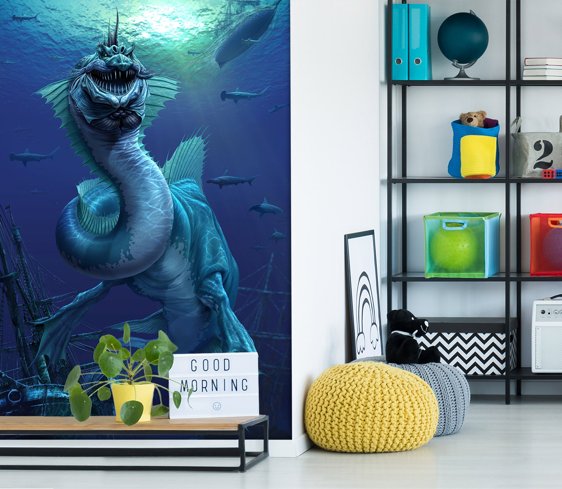 3D Sea Dragon 5027 Tom Wood Wall Mural Wall Murals