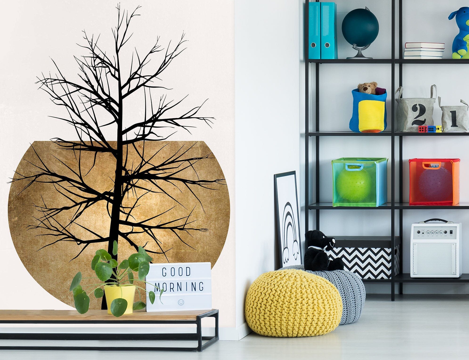 3D Twig Moon 1445 Boris Draschoff Wall Mural Wall Murals Wallpaper AJ Wallpaper 2 