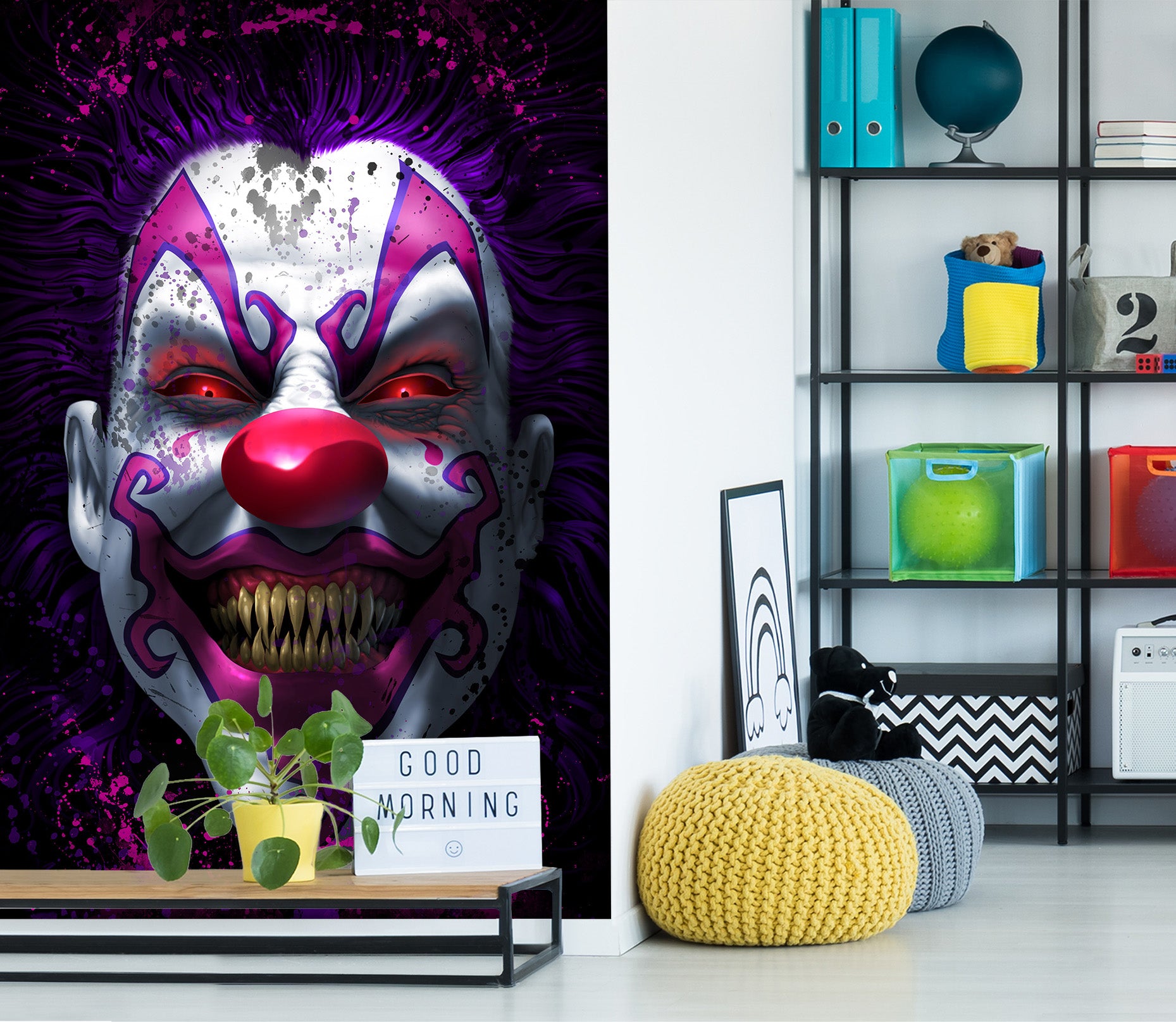 3D Clown 5042 Tom Wood Wall Mural Wall Murals
