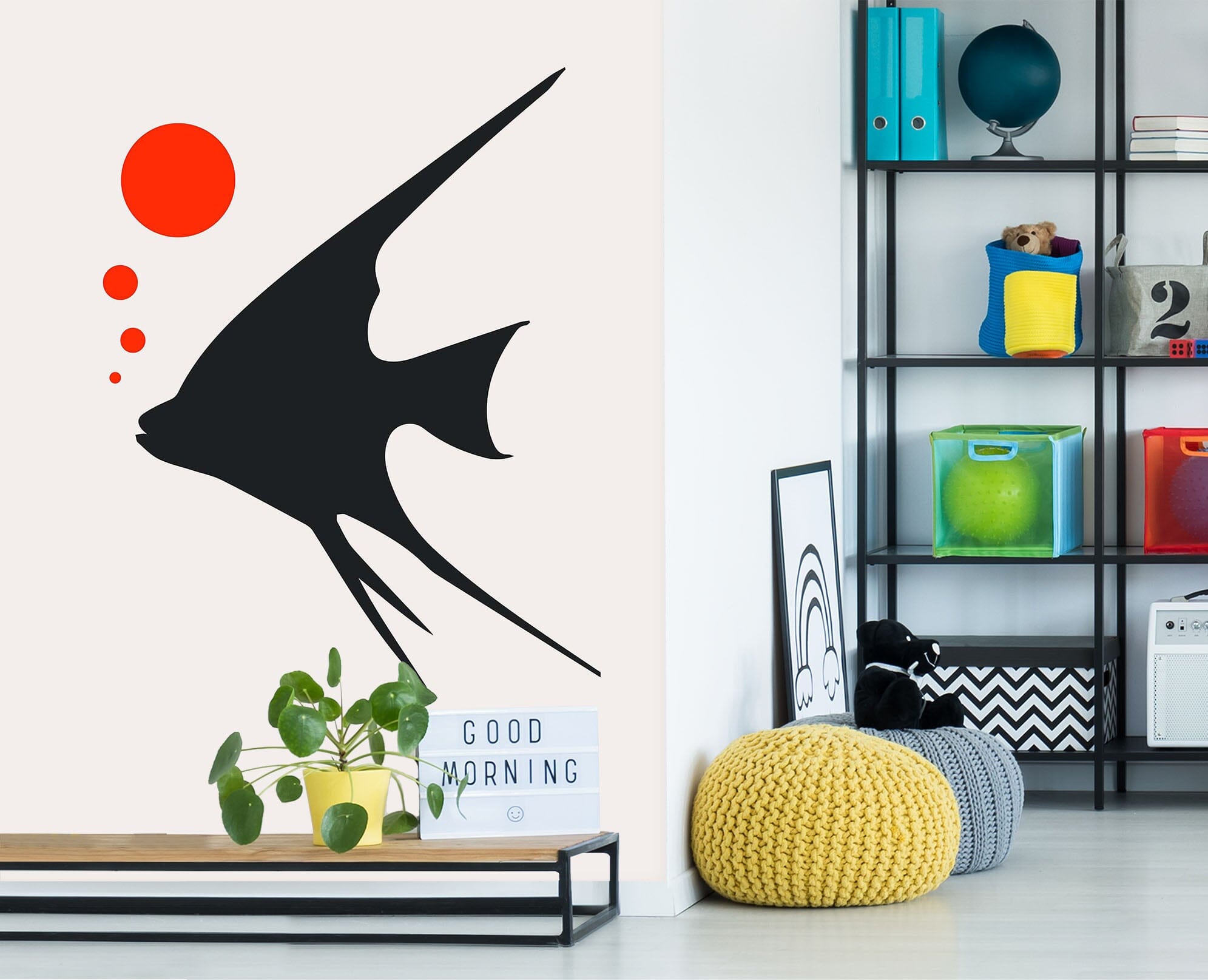 3D Fish Bubble 1416 Boris Draschoff Wall Mural Wall Murals Wallpaper AJ Wallpaper 2 