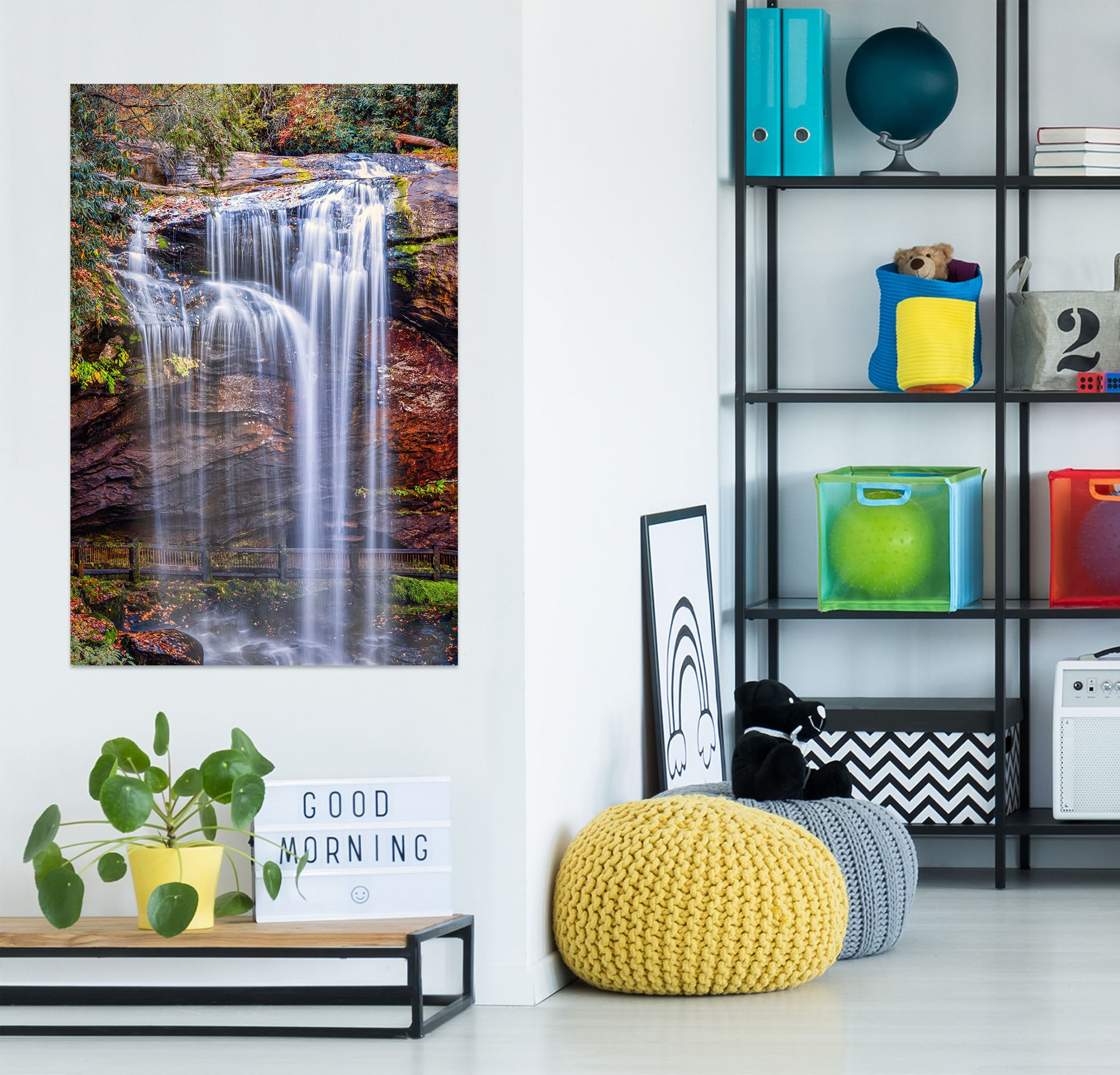 3D Waterfall Rock 4059 Beth Sheridan Wall Sticker