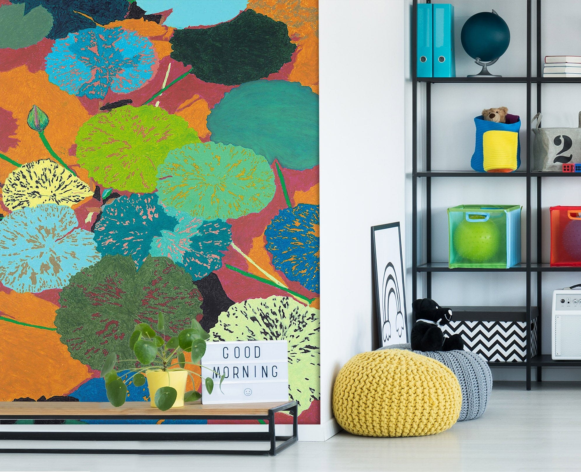 3D Colored Pond 288 Allan P. Friedlander Wall Mural Wall Murals Wallpaper AJ Wallpaper 2 